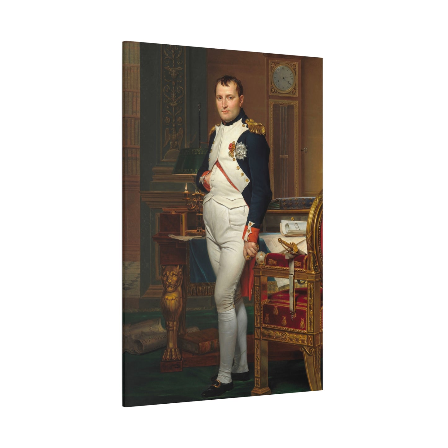 The Emperor Napoleon in His Study - Canvas Wrap