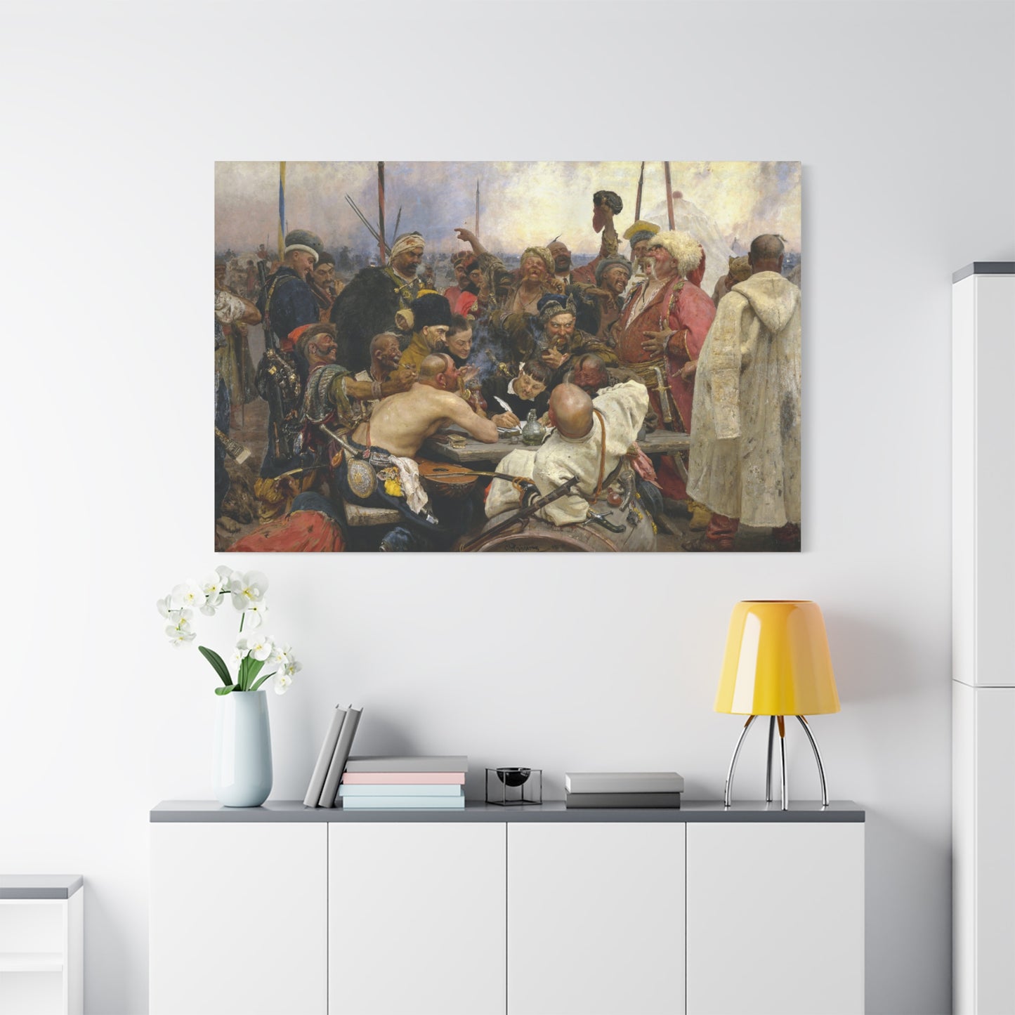 Reply of the Zaporozhian Cossacks - Canvas Wrap