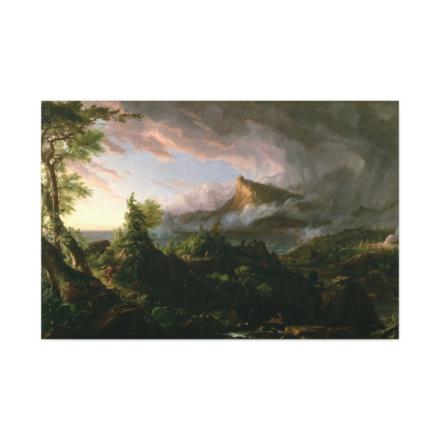 The Course of Empire, The Savage State - Canvas Wrap
