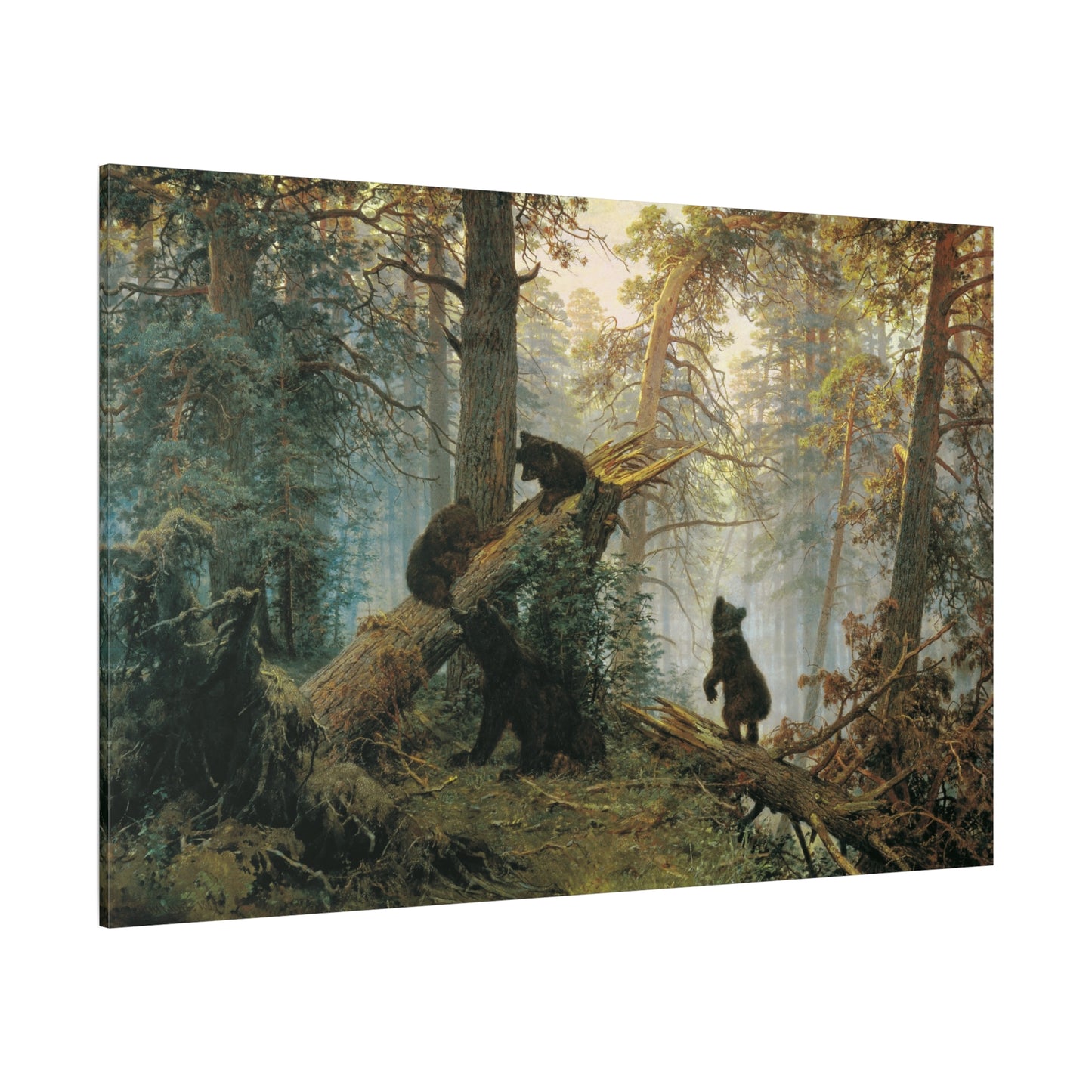 Morning in a Pine Forest - Canvas Wrap