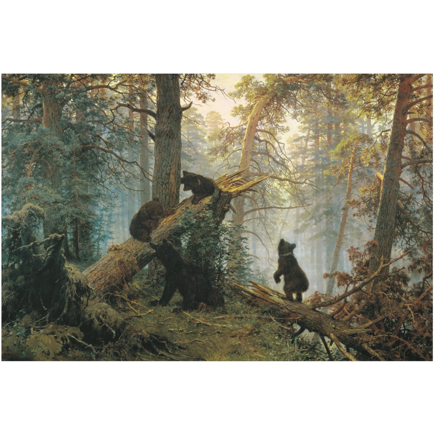 Morning in a Pine Forest - Canvas Wrap