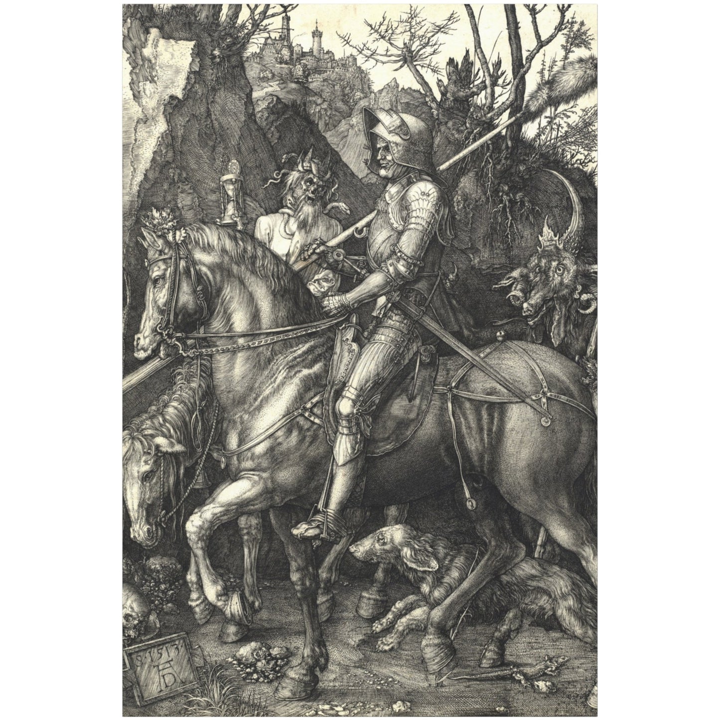 Knight, Death, and the Devil - Canvas Wrap