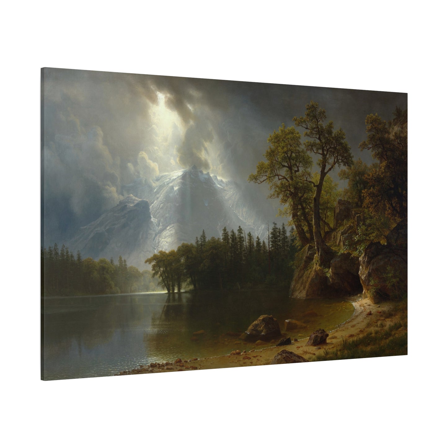 Passing Storm over the Sierra Nevadas - Canvas Wrap