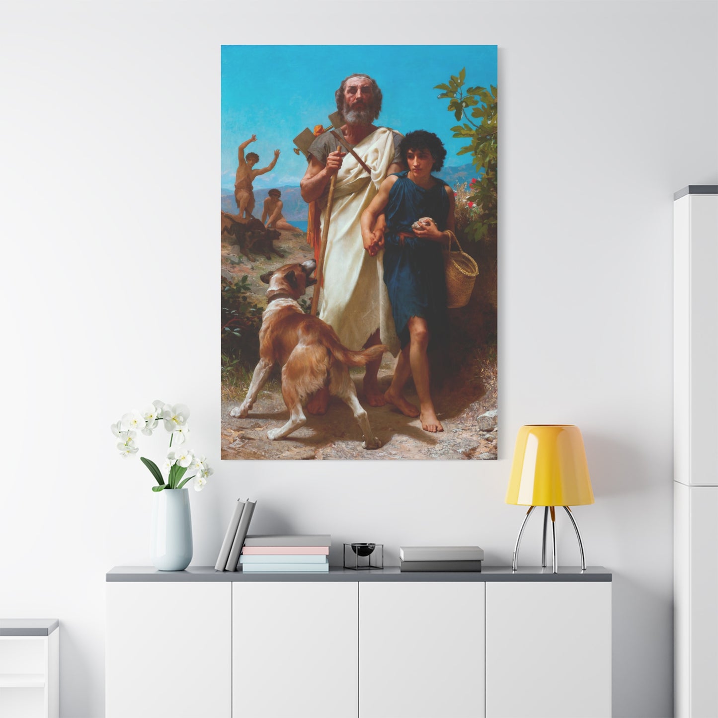 Homer and His Guide - Canvas Wrap