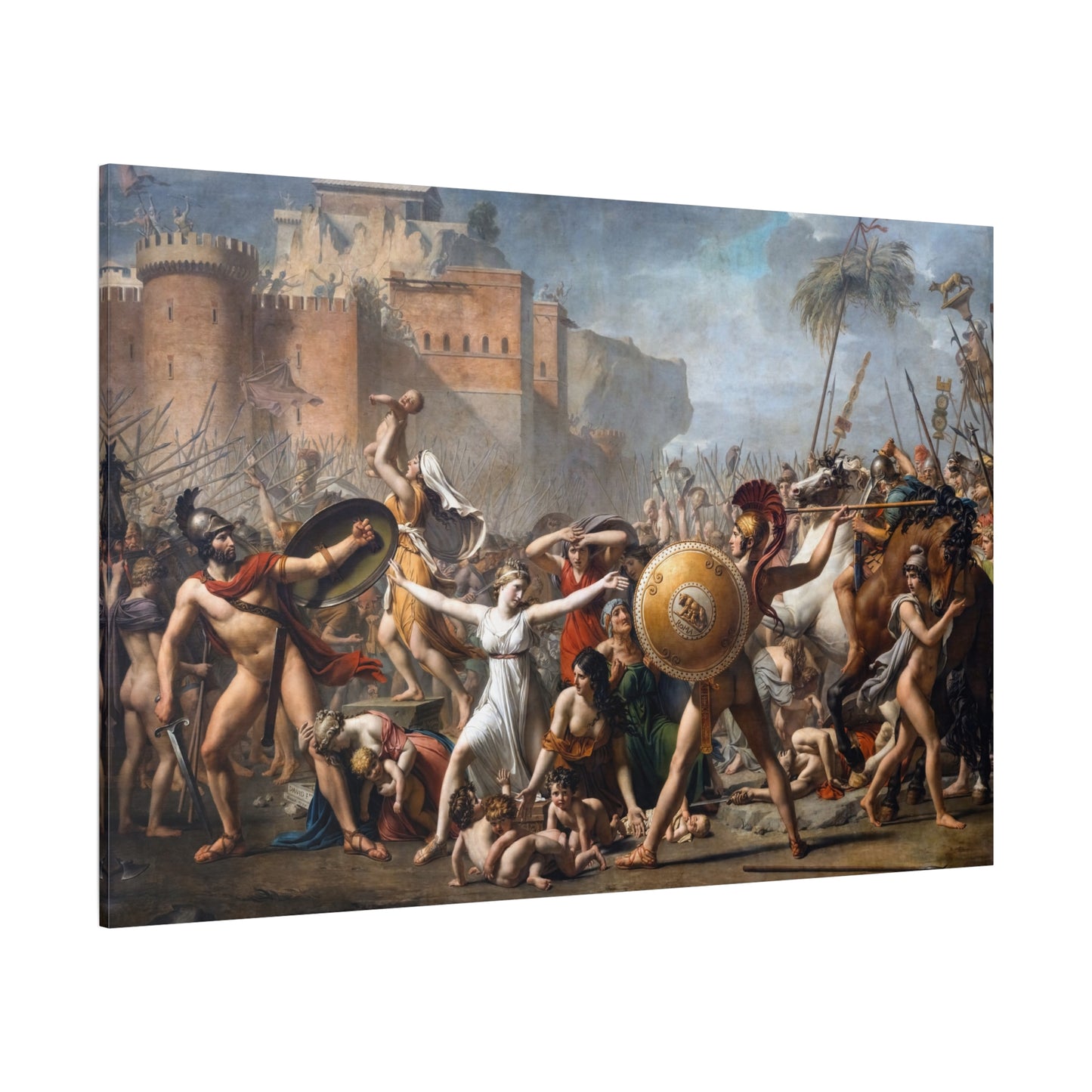 The Intervention of the Sabine Women - Canvas Wrap