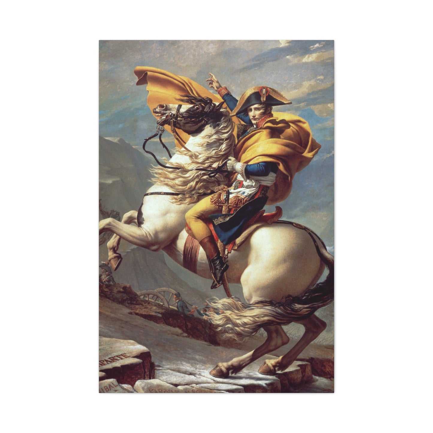 Napoleon Crossing the Alps - Canvas Wrap