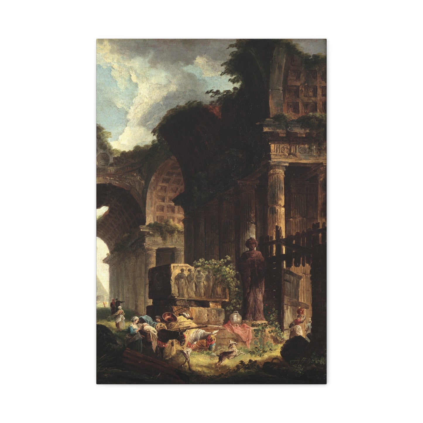 Temple in Ruins - Canvas Wrap