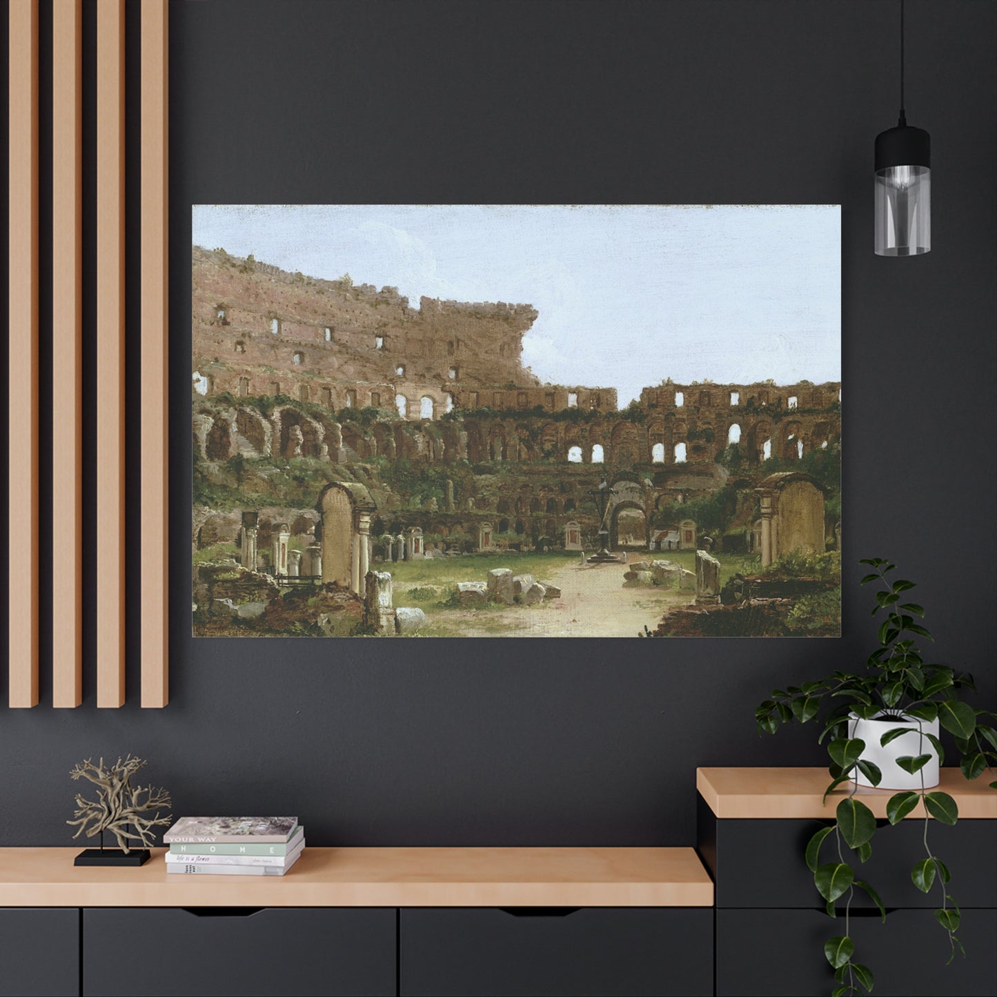 Interior of the Colosseum, Rome - Canvas Wrap