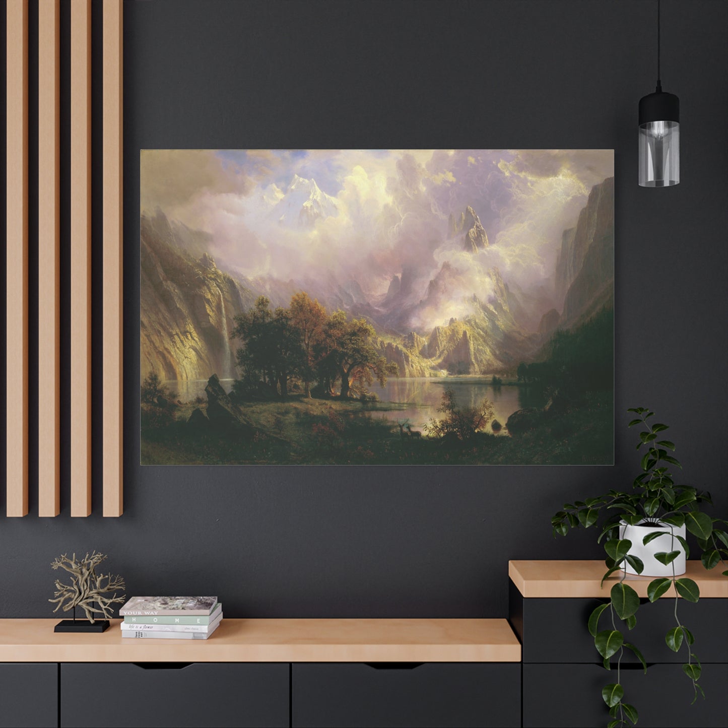 Rocky Mountain Landscape - Canvas Wrap