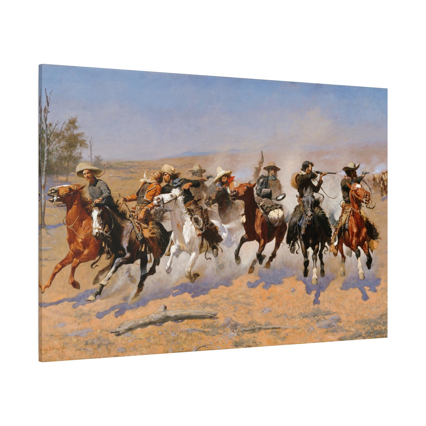 A Dash for the Timber - Canvas Wrap