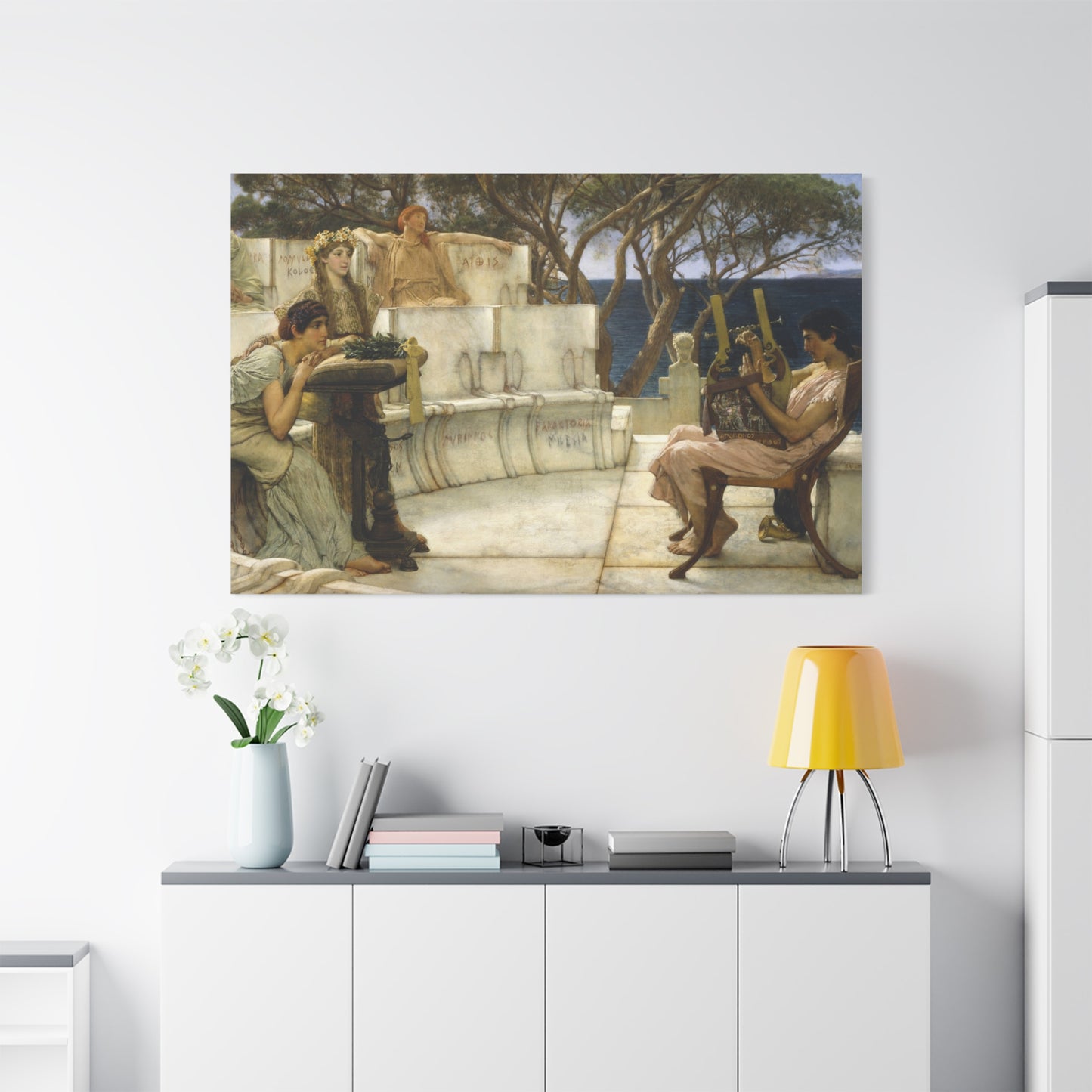 Sappho and Alcaeus - Canvas Wrap