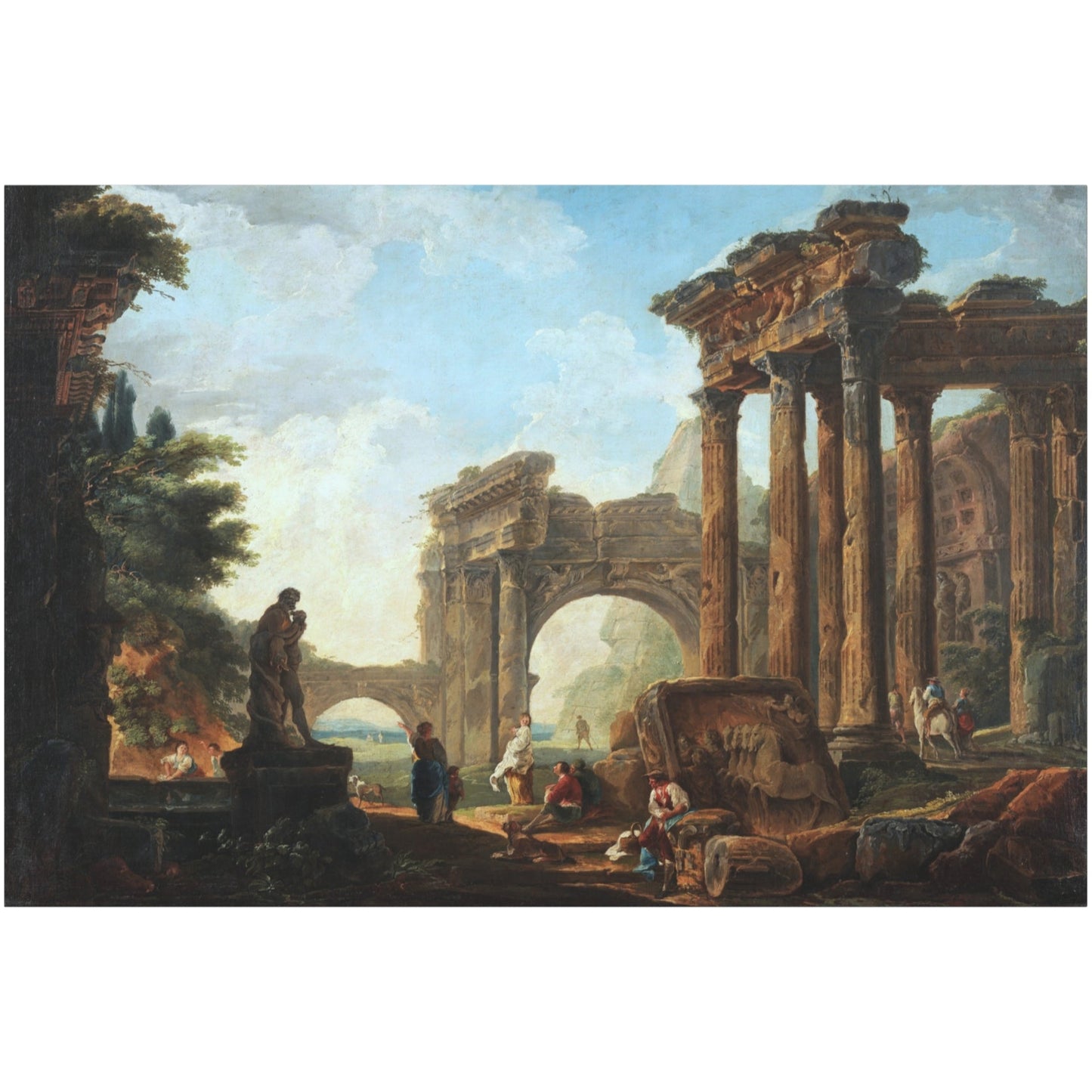 Ancient Ruins - Canvas Wrap