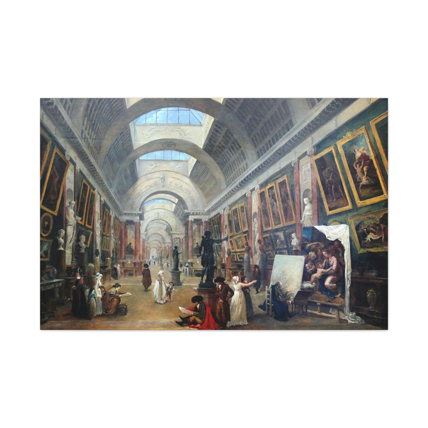 Development project for the Grande Galerie of the Louvre - Canvas Wrap