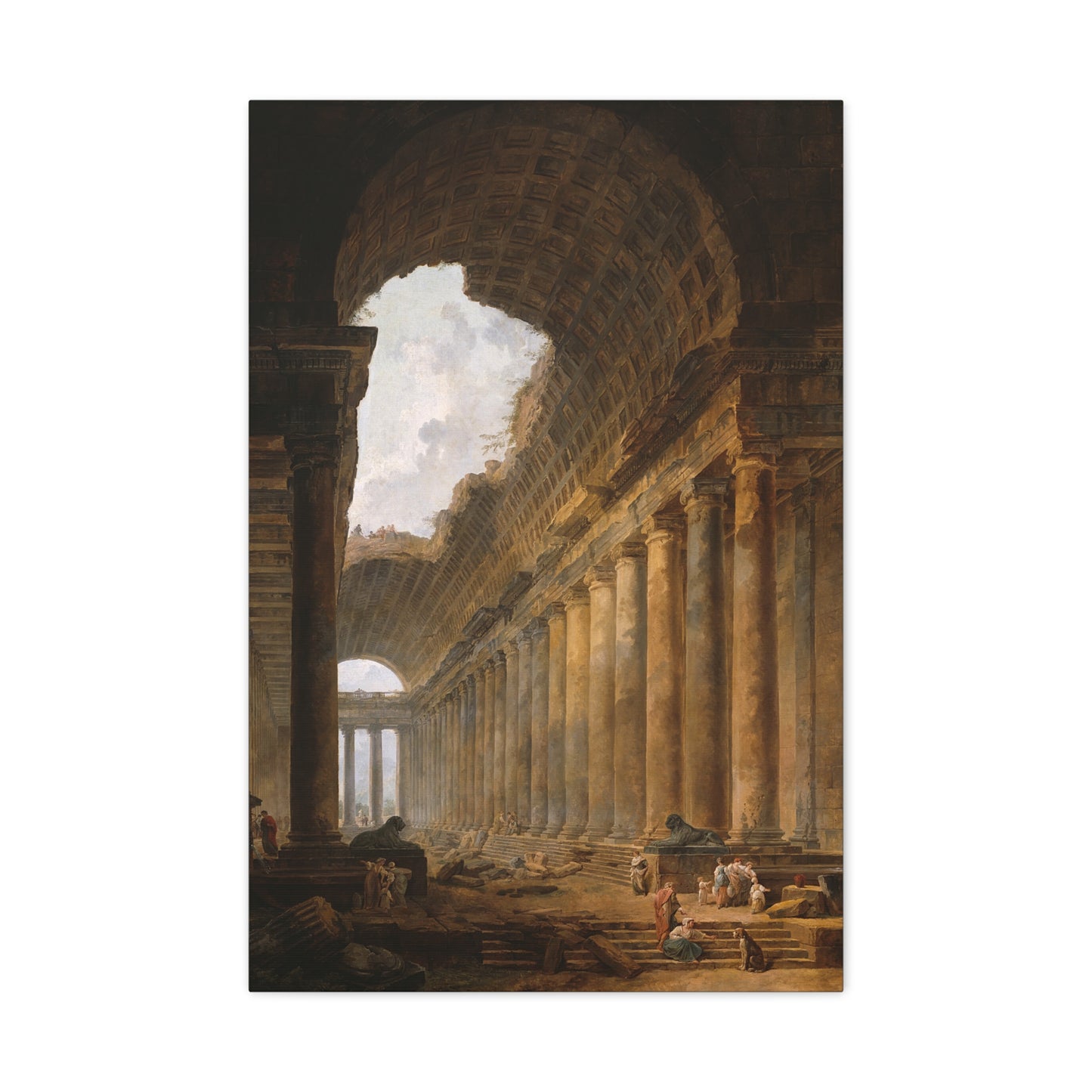 The Old Temple - Canvas Wrap