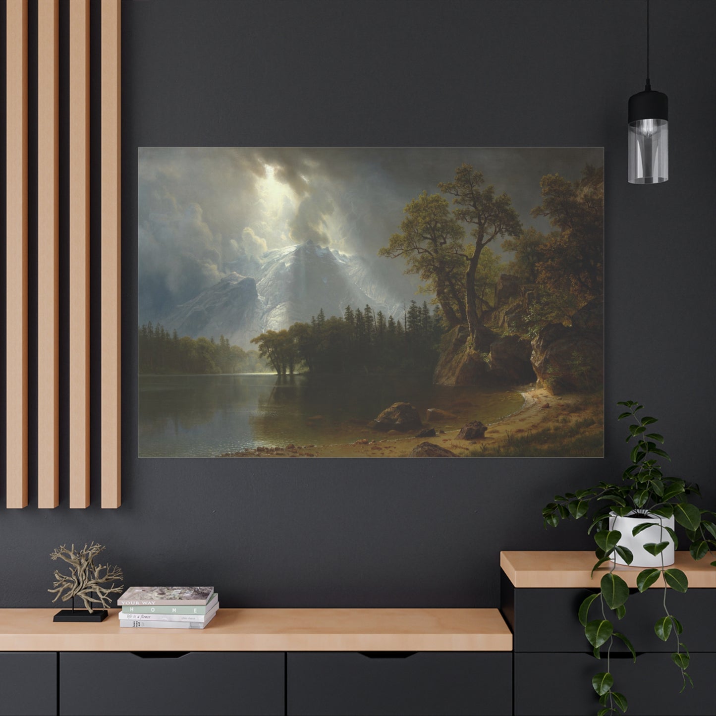 Passing Storm over the Sierra Nevadas - Canvas Wrap