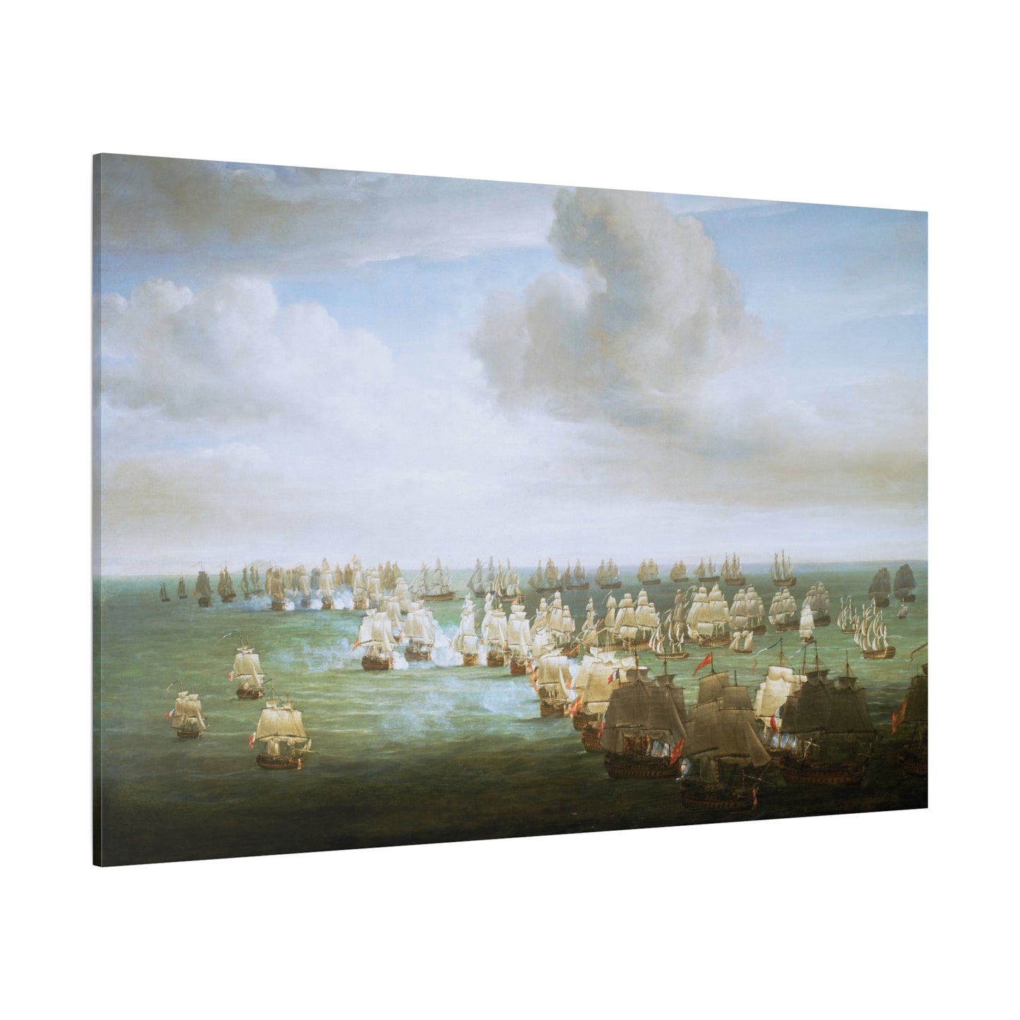 The Battle of Trafalgar, Beginning of the Action - Canvas Wrap
