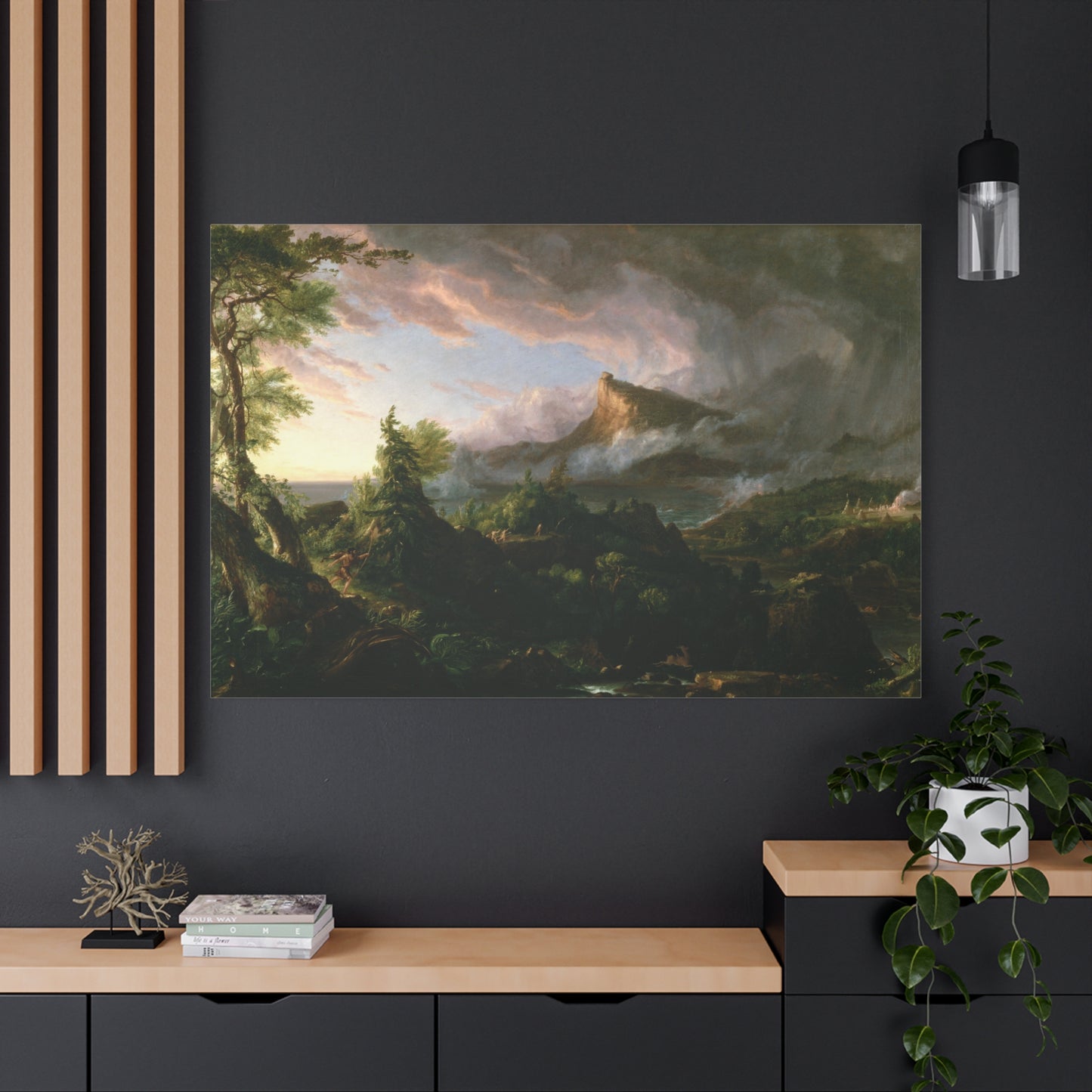 The Course of Empire, The Savage State - Canvas Wrap