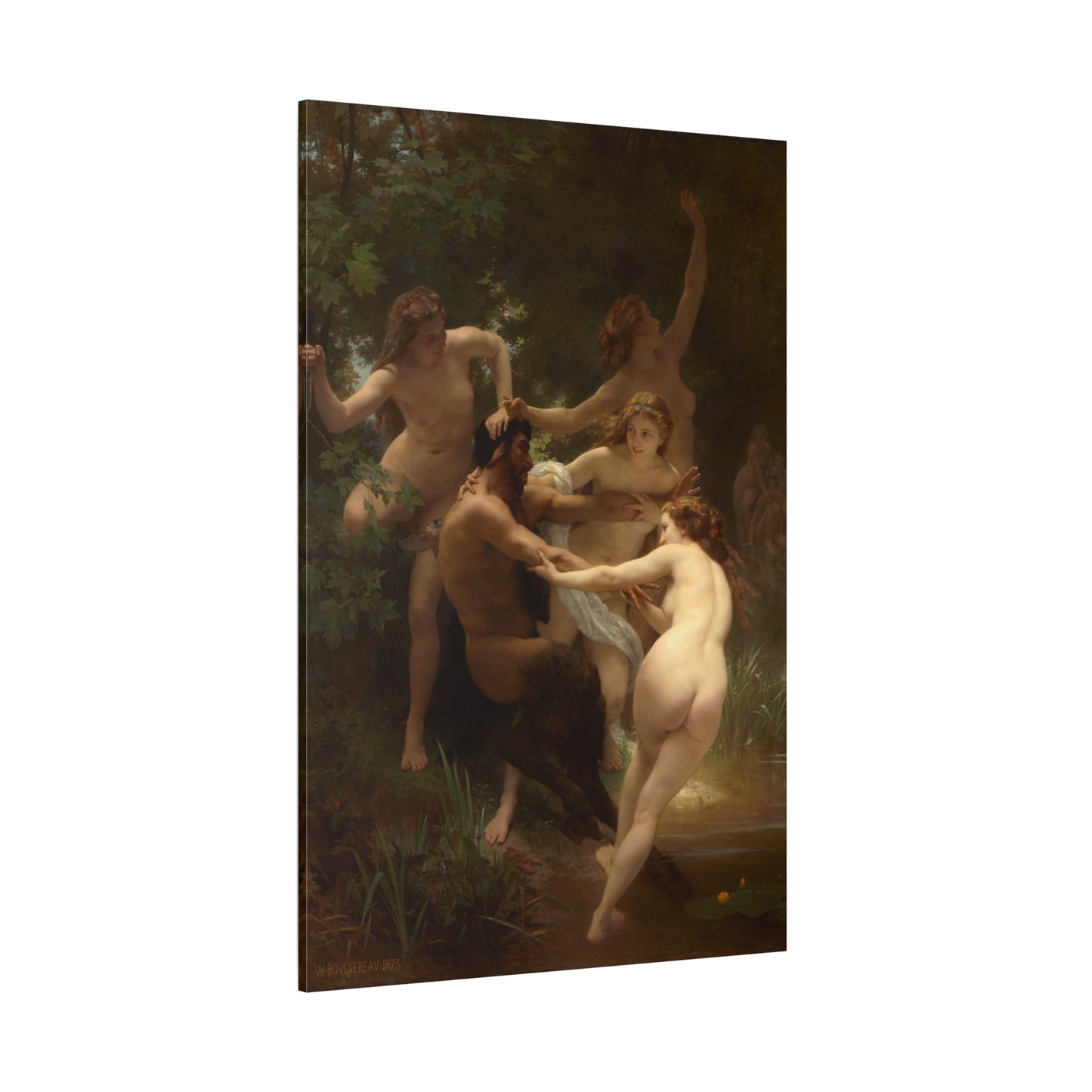 Nymphs and Satyr - Canvas Wrap