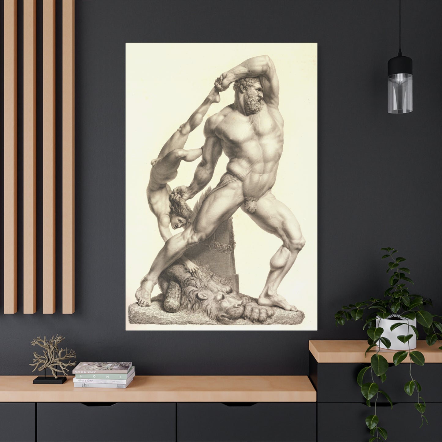 Hercules and Lichas - Canvas Wrap