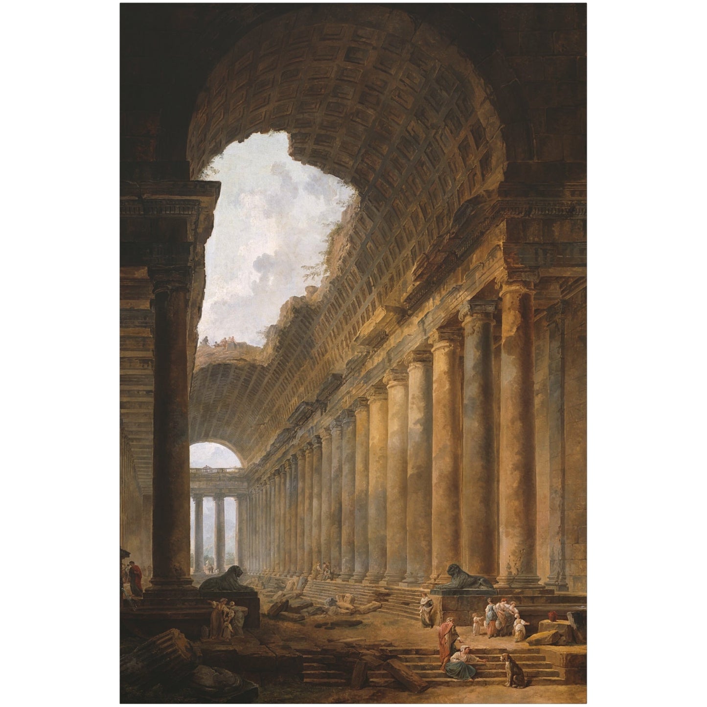 The Old Temple - Canvas Wrap