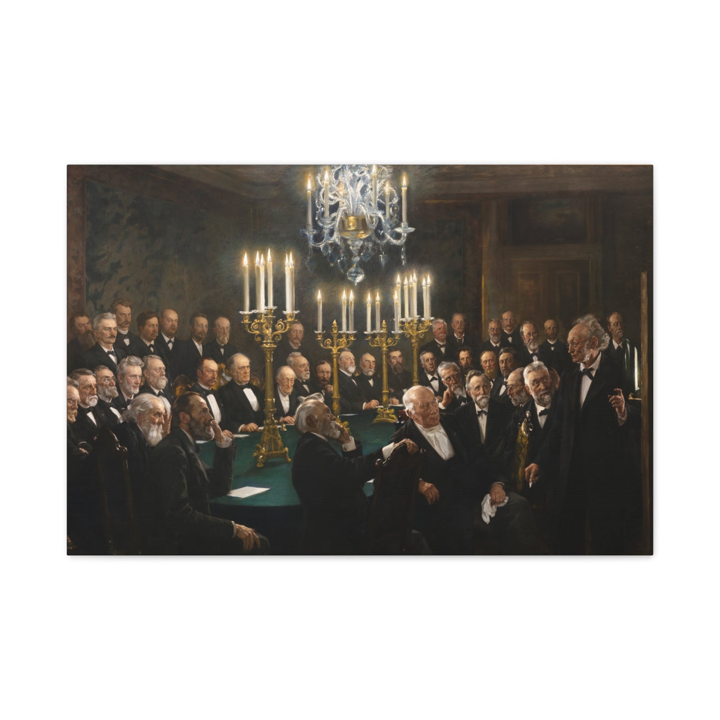 A meeting in the Royal Danish Academy of Sciences and Letters - Canvas Wrap