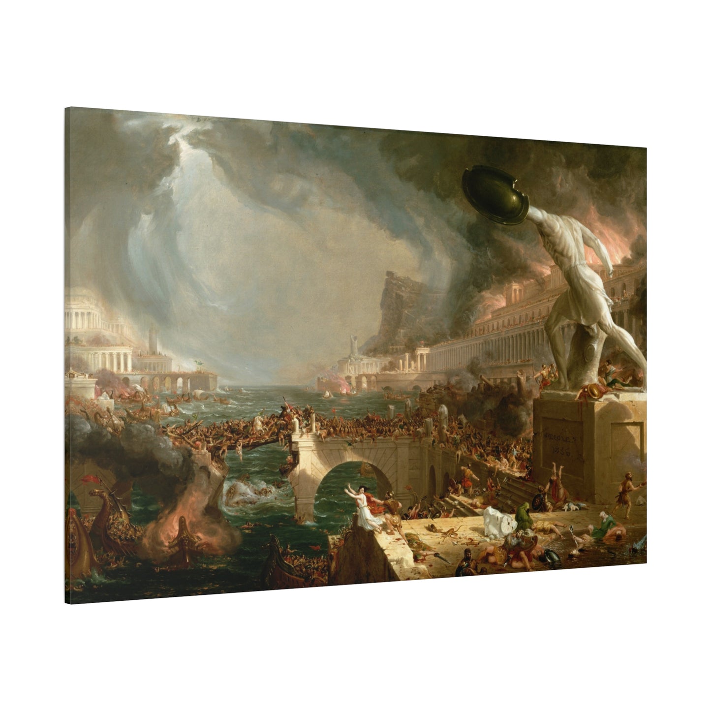 The Course of Empire, Destruction - Canvas Wrap
