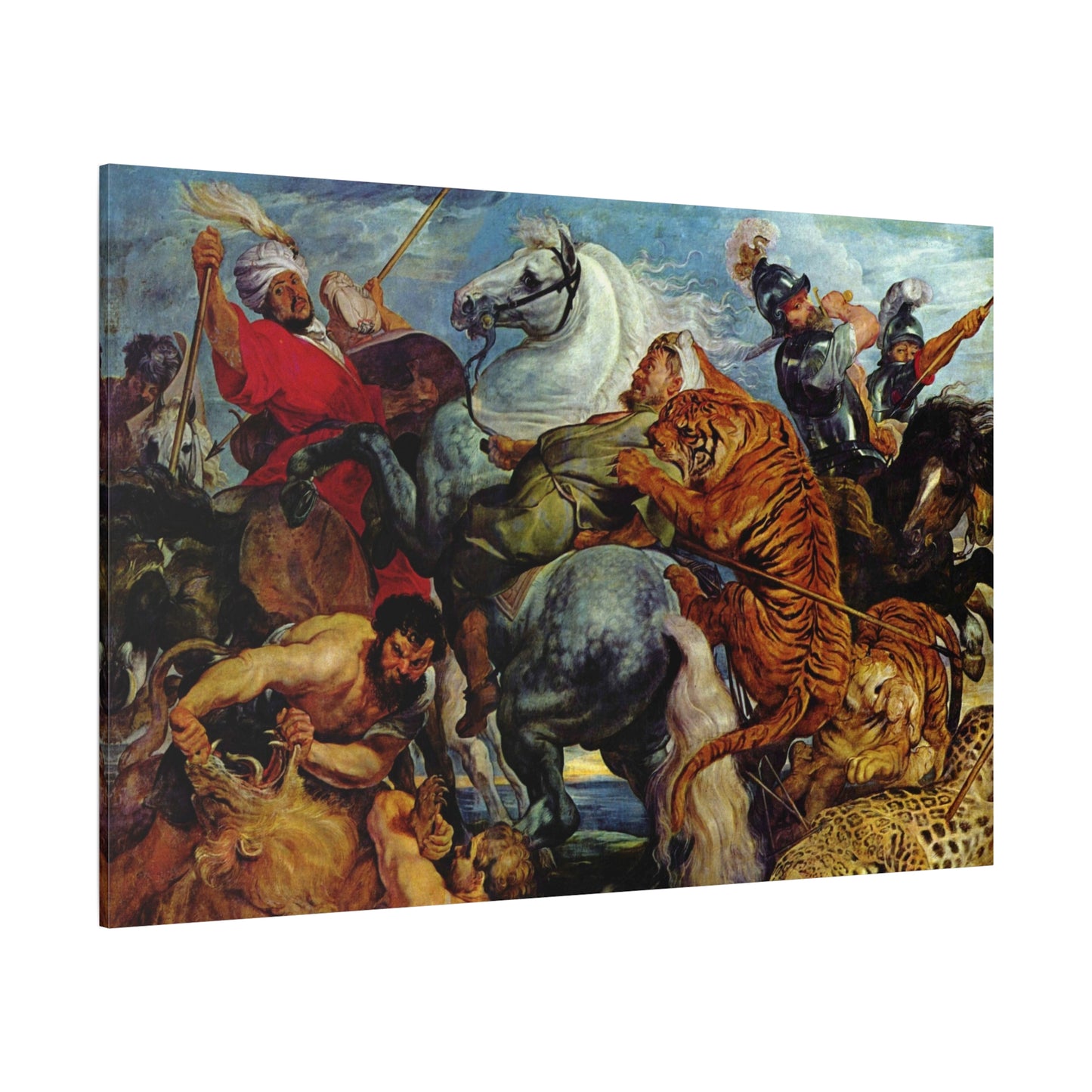 Tiger Hunt - Canvas Wrap