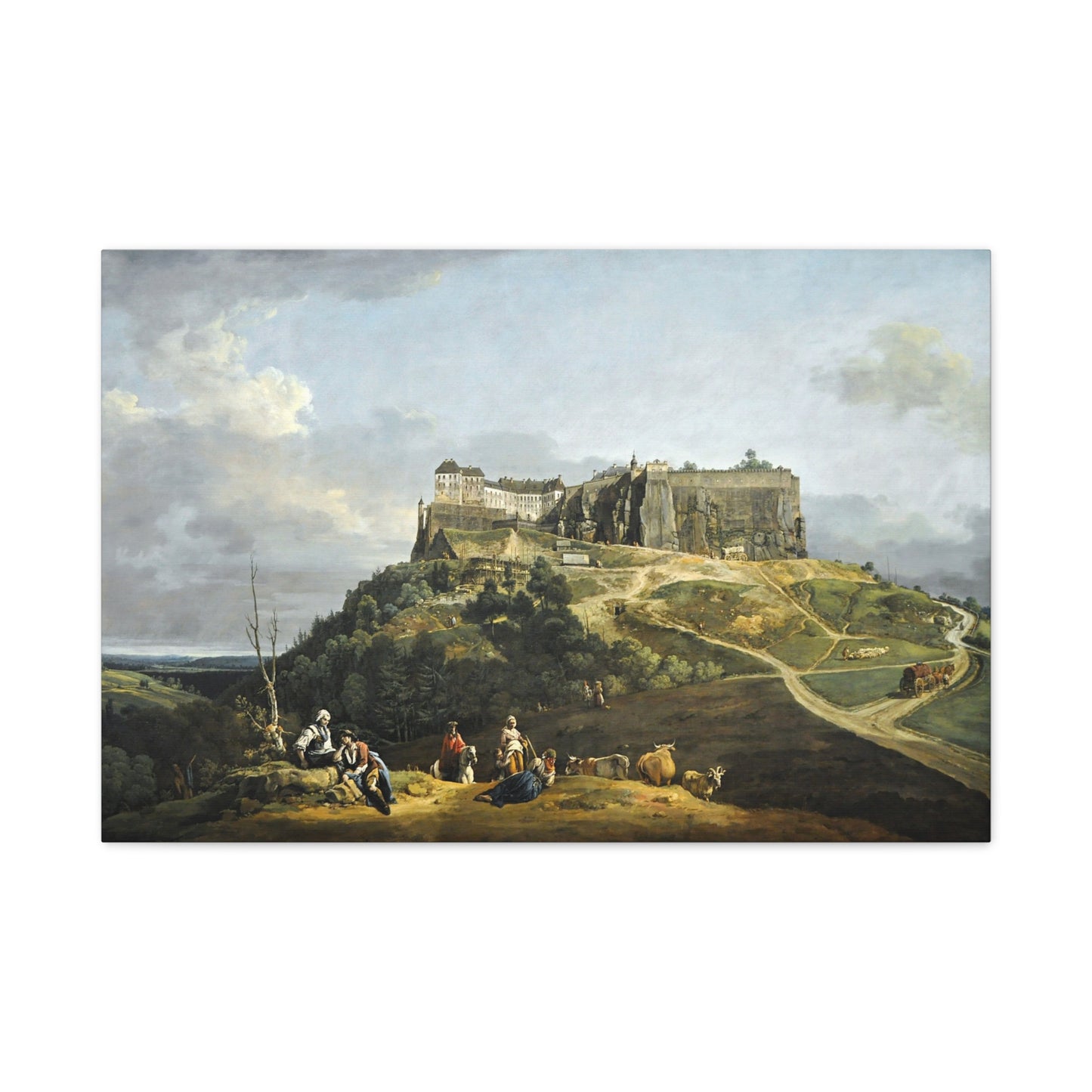 The Fortress of Königstein - Canvas Wrap
