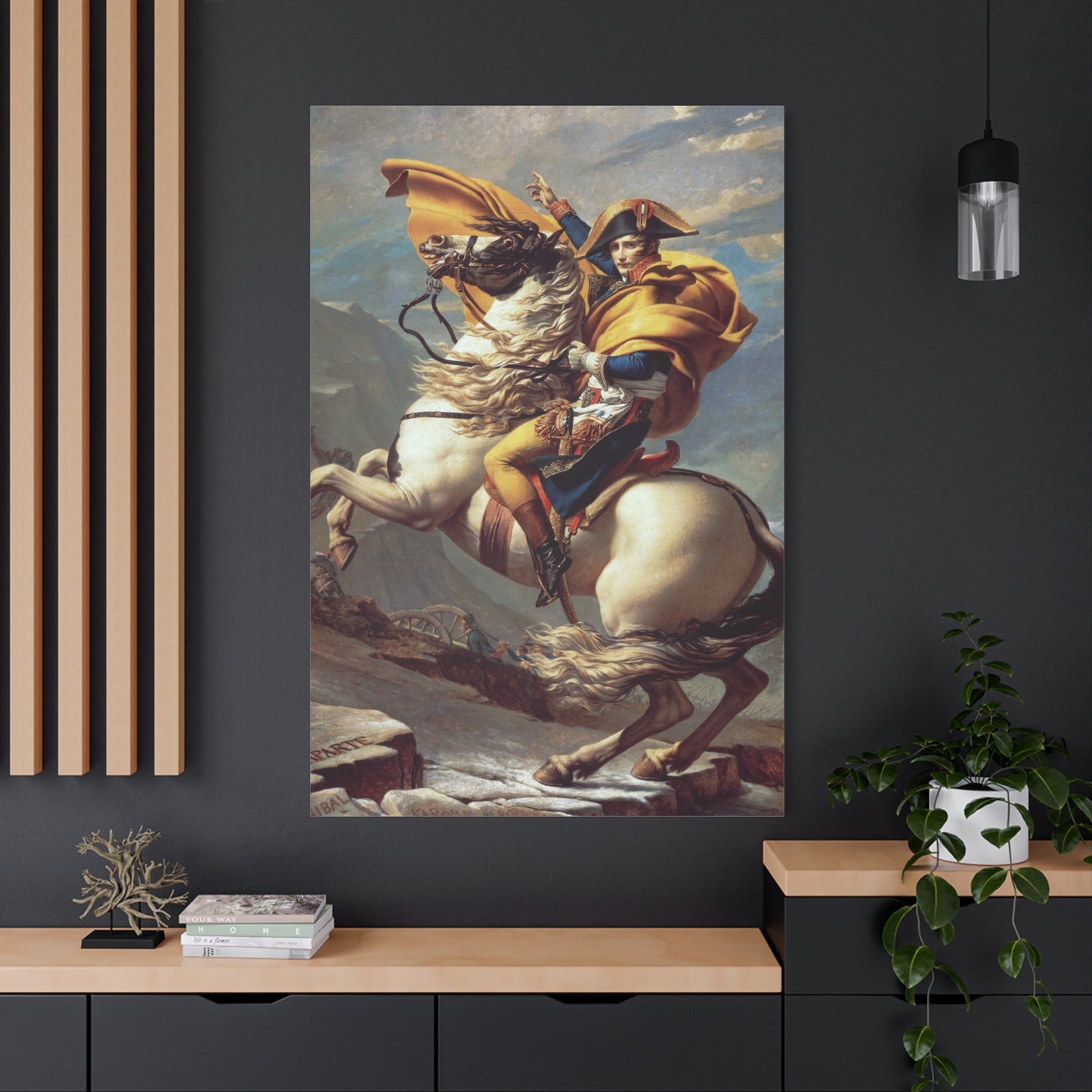 Napoleon Crossing the Alps - Canvas Wrap