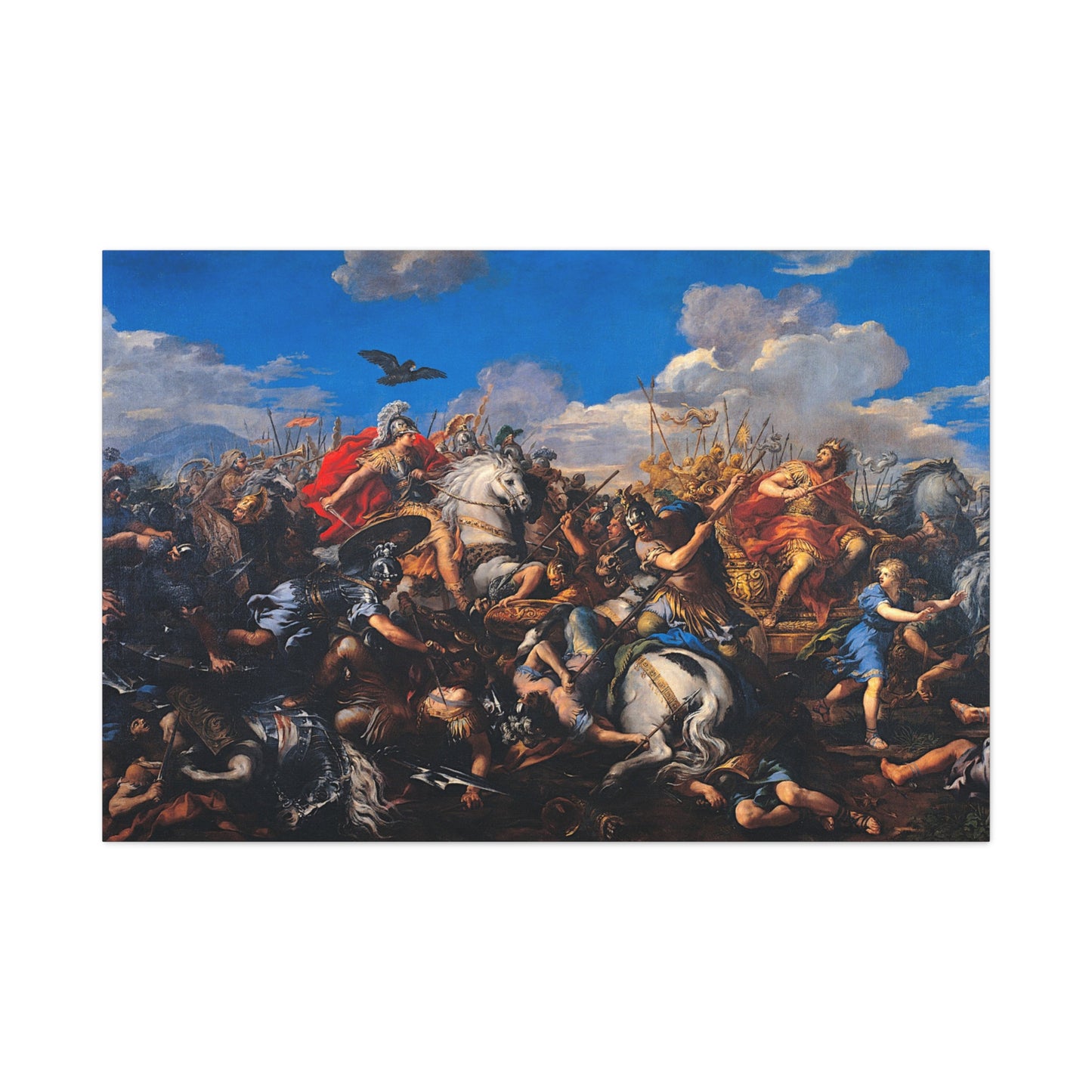 The Battle of Alexander Versus Darius - Canvas Wrap