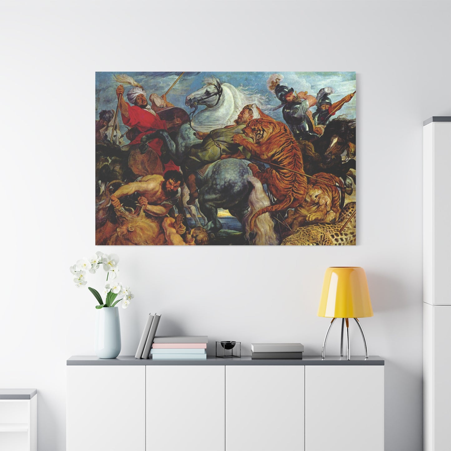 Tiger Hunt - Canvas Wrap