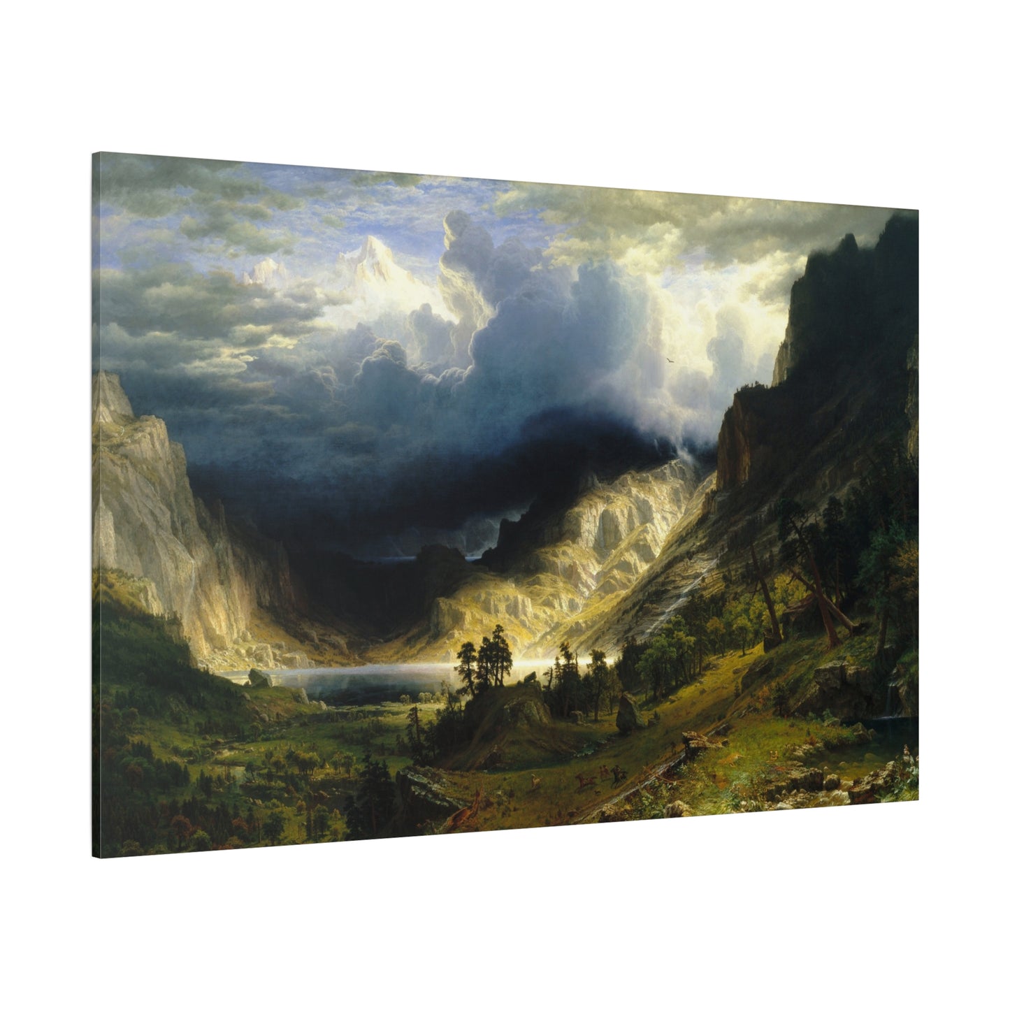 A Storm in the Rocky Mountains, Mt. Rosalie - Canvas Wrap