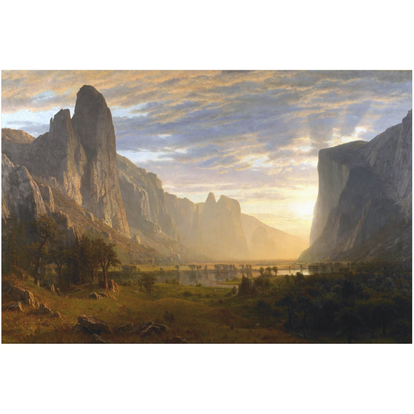 Looking Down Yosemite Valley - Canvas Wrap