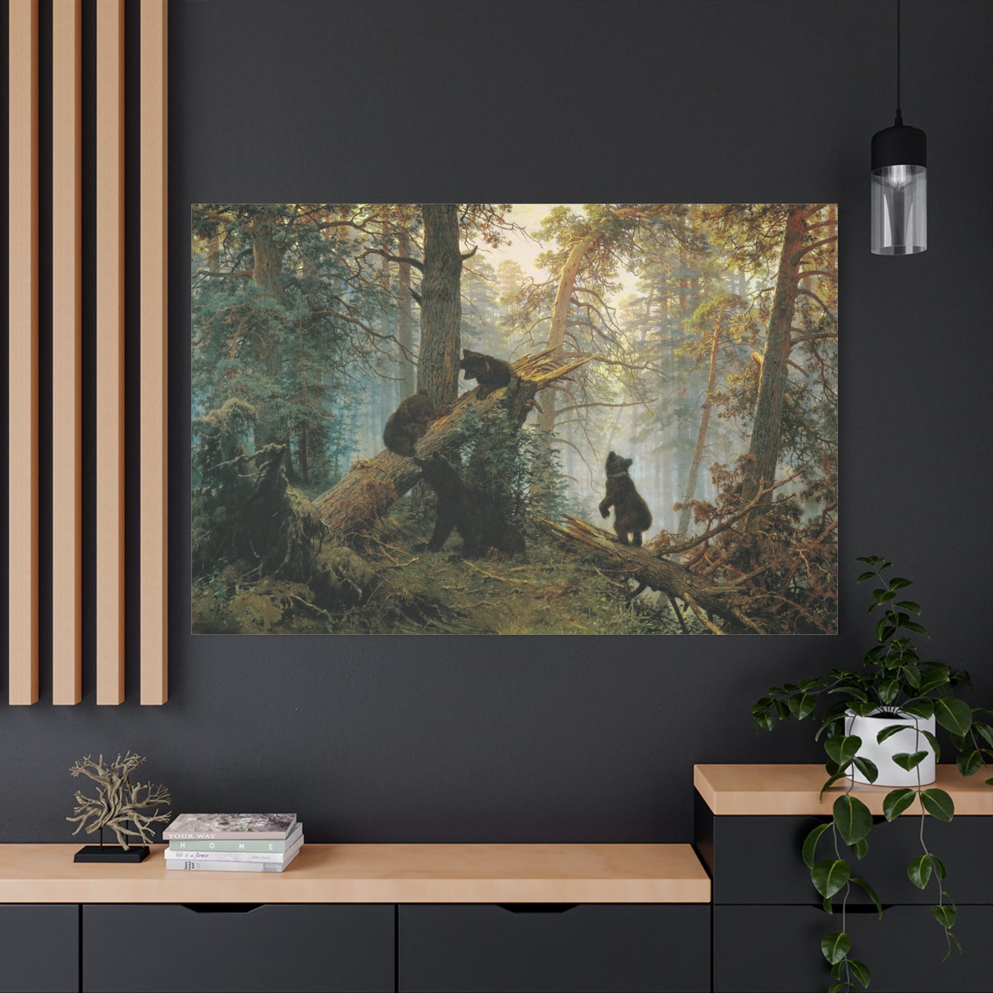 Morning in a Pine Forest - Canvas Wrap