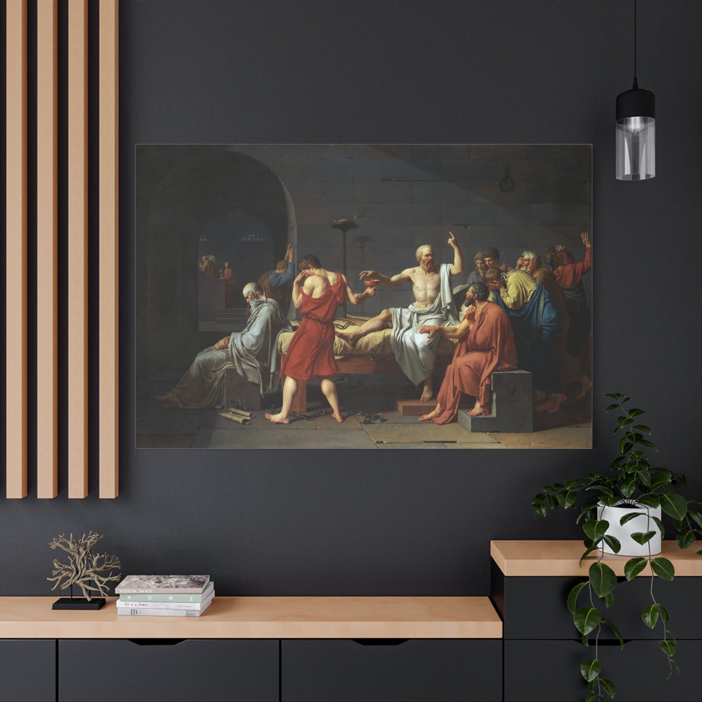 The Death of Socrates - Canvas Wrap