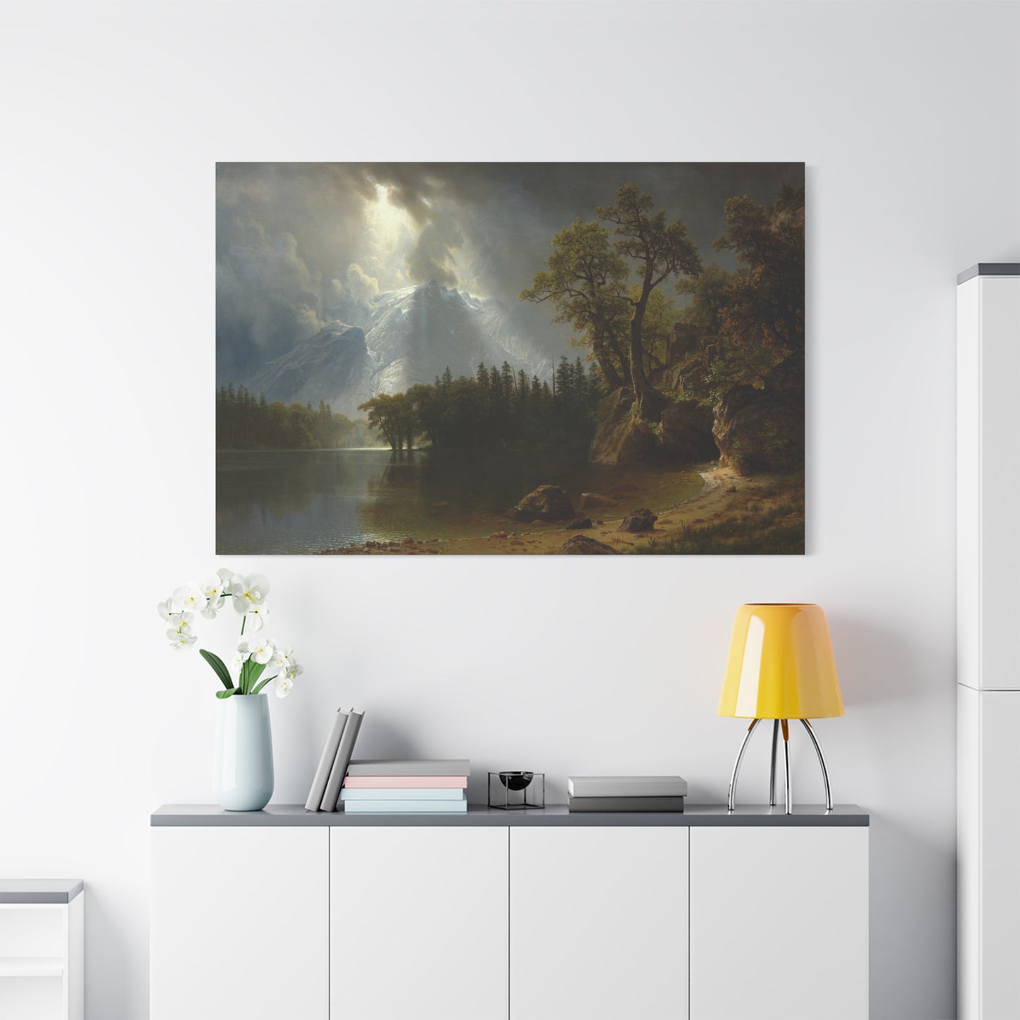 Passing Storm over the Sierra Nevadas - Canvas Wrap