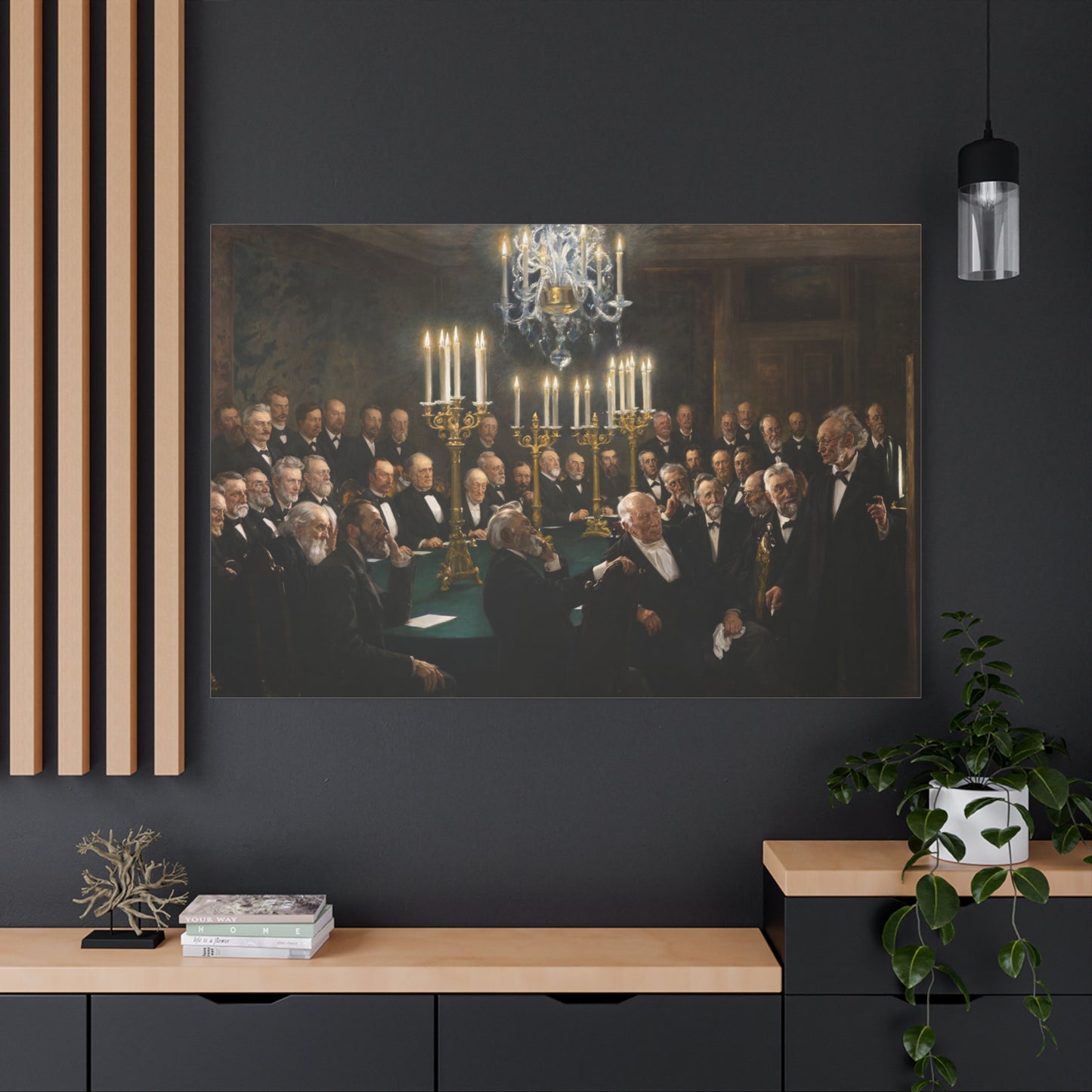 A meeting in the Royal Danish Academy of Sciences and Letters - Canvas Wrap