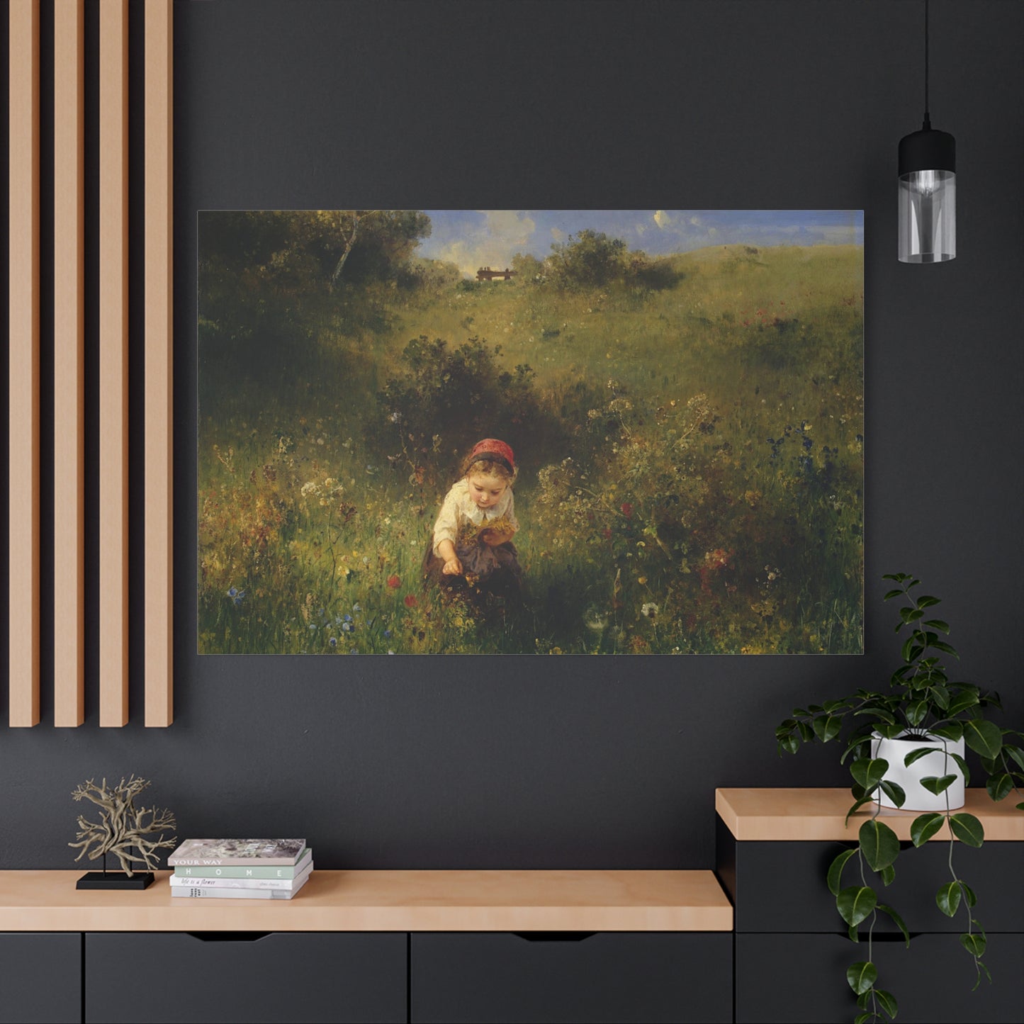 Girl in a Field - Canvas Wrap