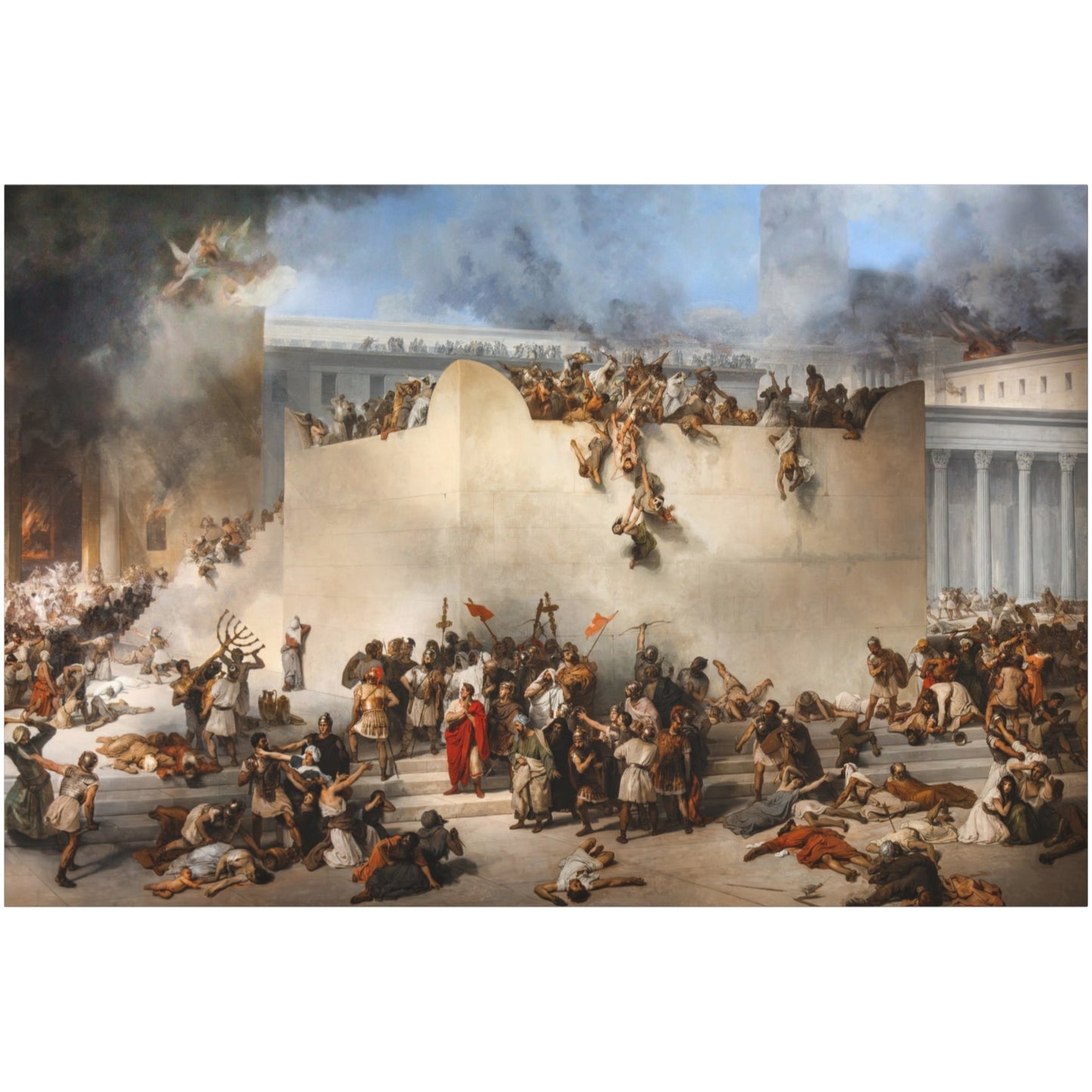 The Destruction of the Temple of Jerusalem - Canvas Wrap