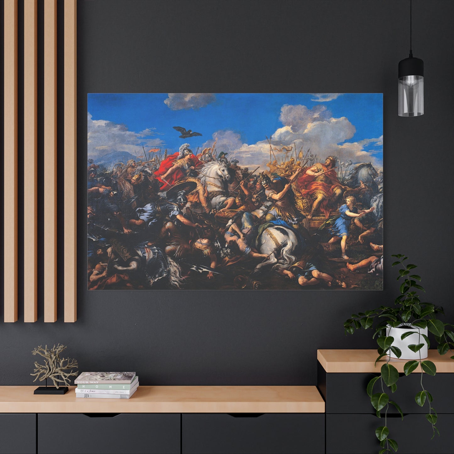 The Battle of Alexander Versus Darius - Canvas Wrap