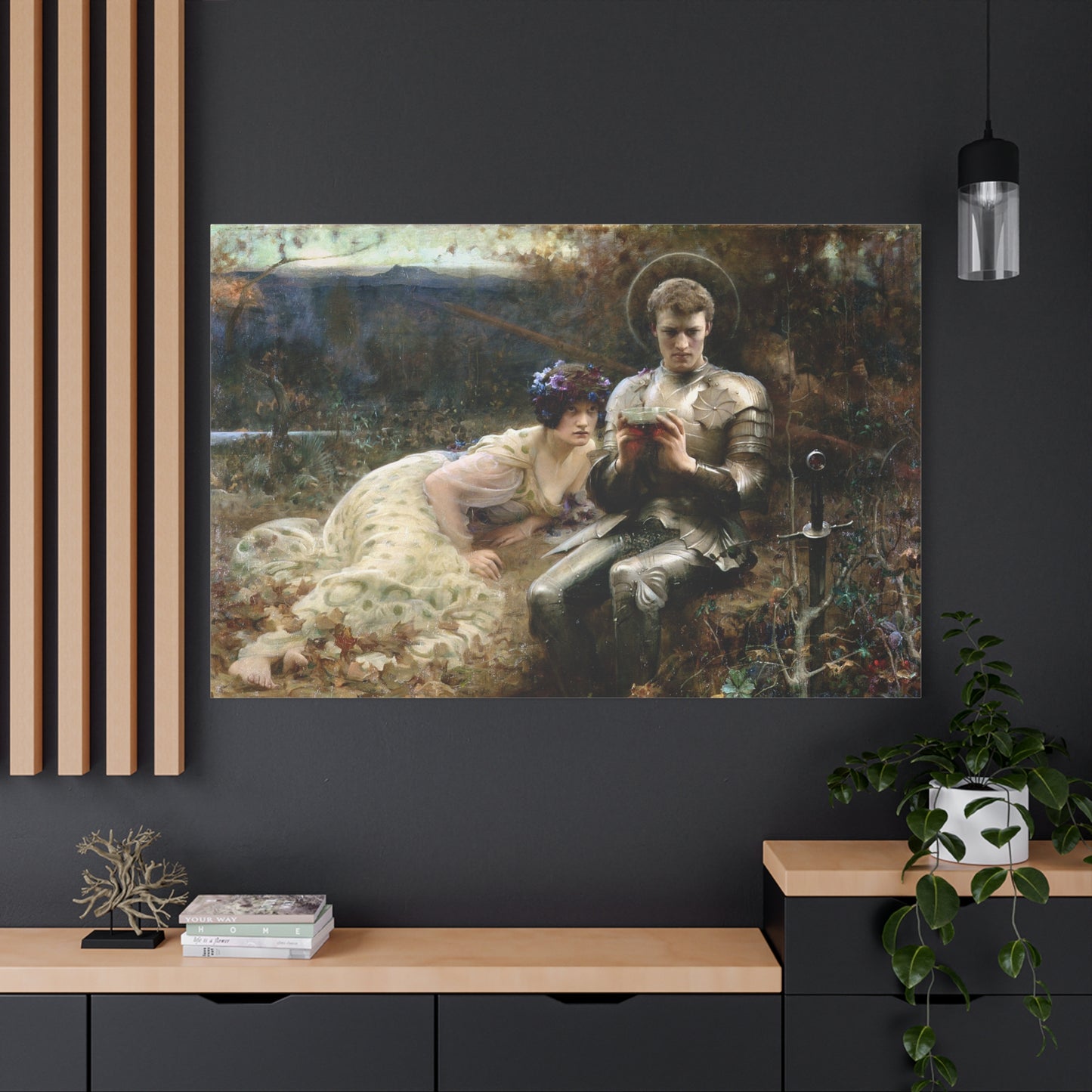 The Temptation of Sir Percival - Canvas Wrap