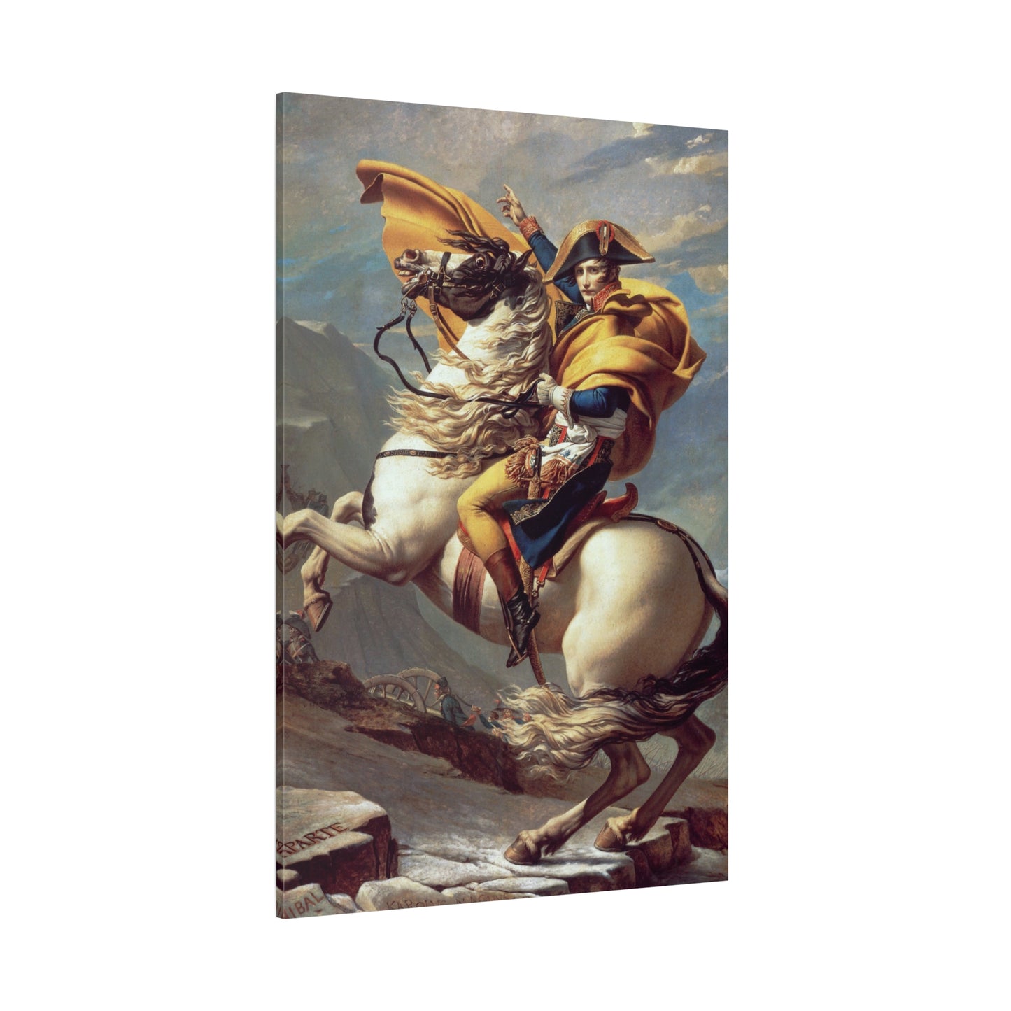 Napoleon Crossing the Alps - Canvas Wrap