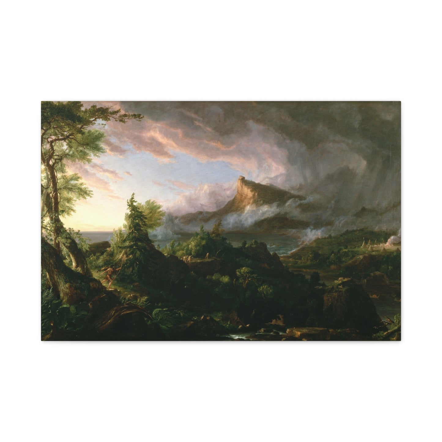 The Course of Empire, The Savage State - Canvas Wrap