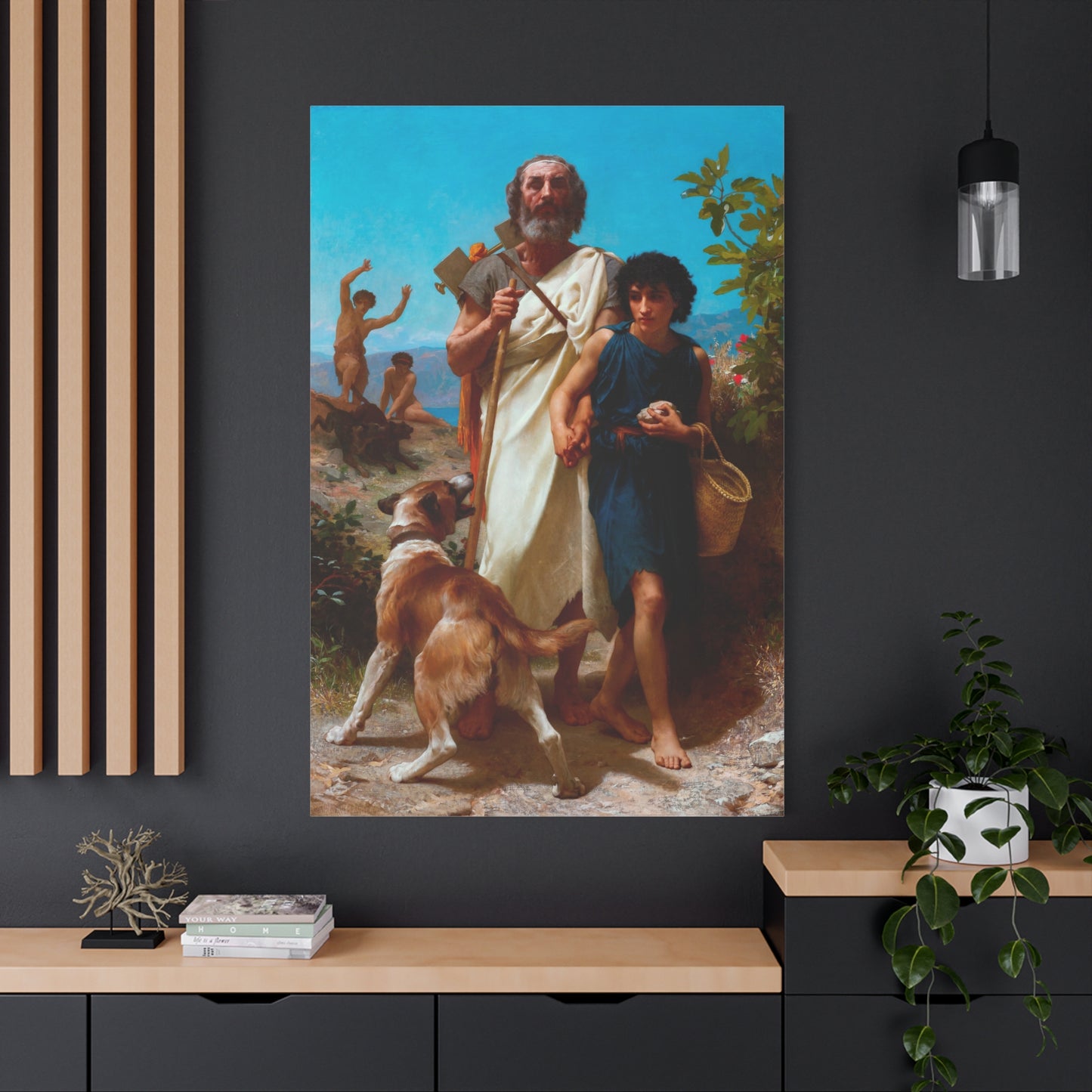 Homer and His Guide - Canvas Wrap