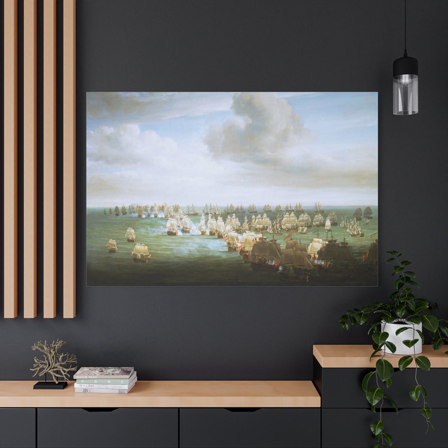The Battle of Trafalgar, Beginning of the Action - Canvas Wrap