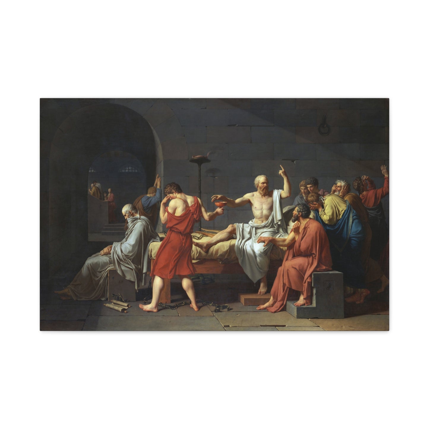 The Death of Socrates - Canvas Wrap