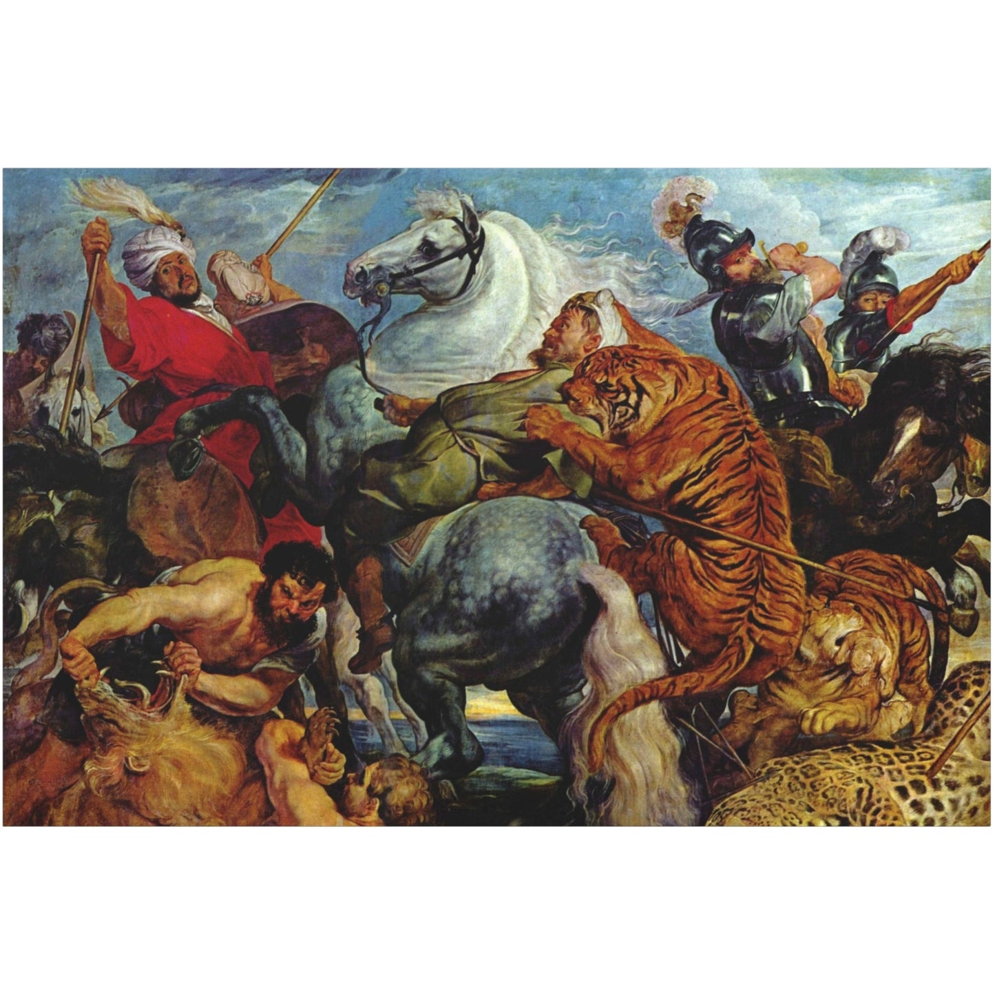 Tiger Hunt - Canvas Wrap