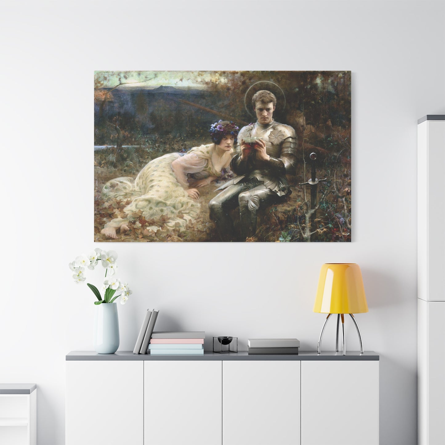 The Temptation of Sir Percival - Canvas Wrap