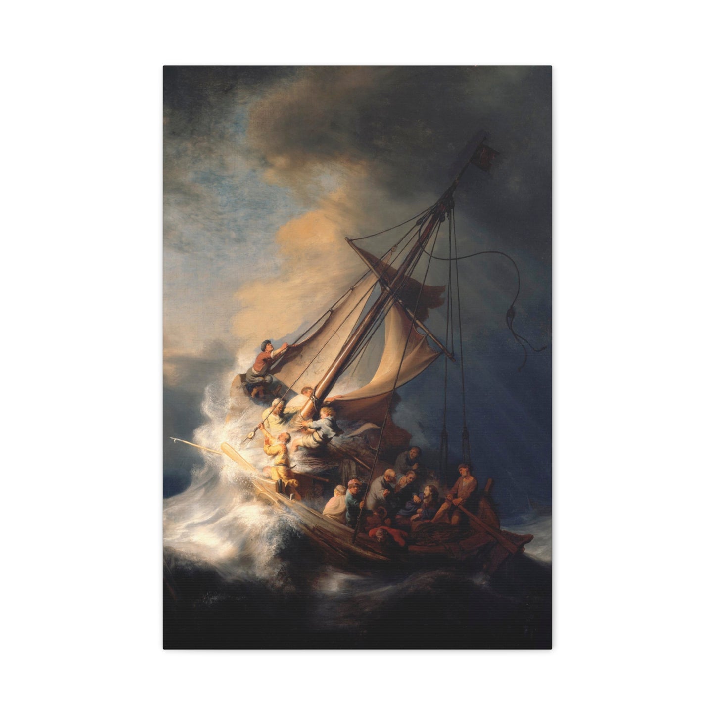 Christ in the Storm on the Lake of Galilee - Canvas Wrap