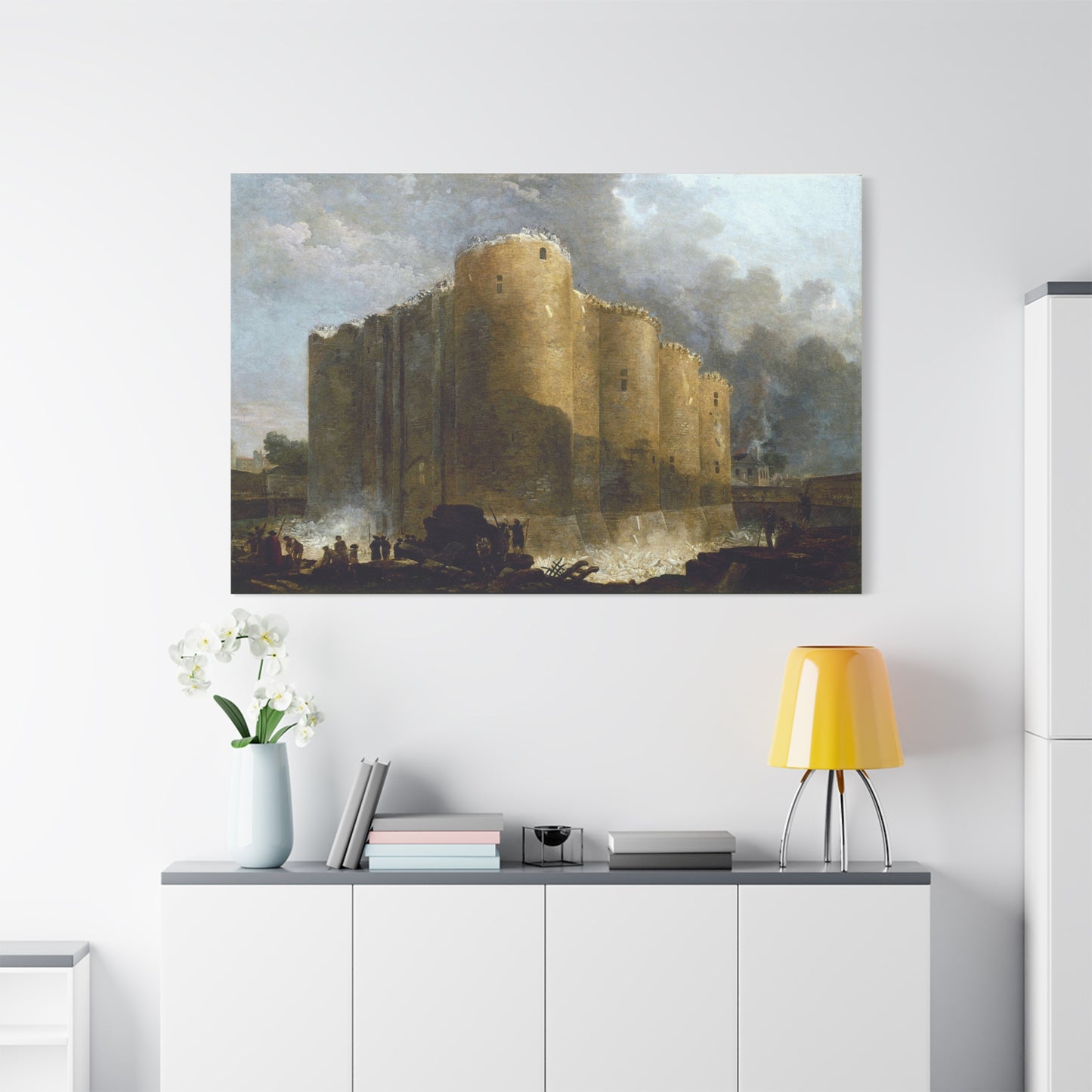 The Bastille in the first days of its demolition - Canvas Wrap